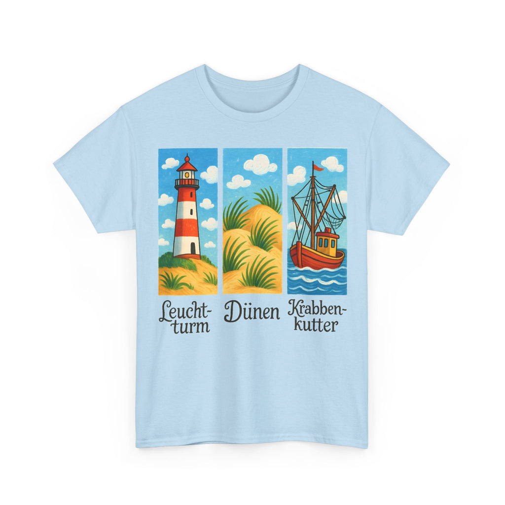Nordsee, Ostsee - Reicht mir schon! Frontprint, Unisex T-Shirt