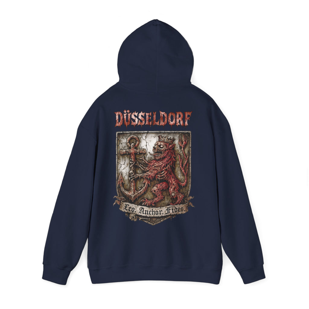 Düsseldorf Front-/Backprint - Fides ultra mortem!  Leo, Anchor, Fides: Grimwater-Edition - Hoodie