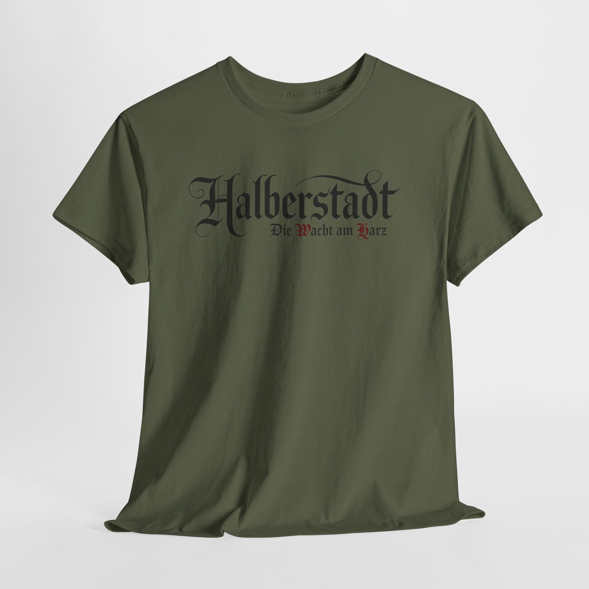 Halberstadt - Die Wacht am Harz - Unisex Heavy Cotton Tee, Cool Graphic Shirt, Gift for Travelers, Casual Wear, Street Style, Trendy Tee