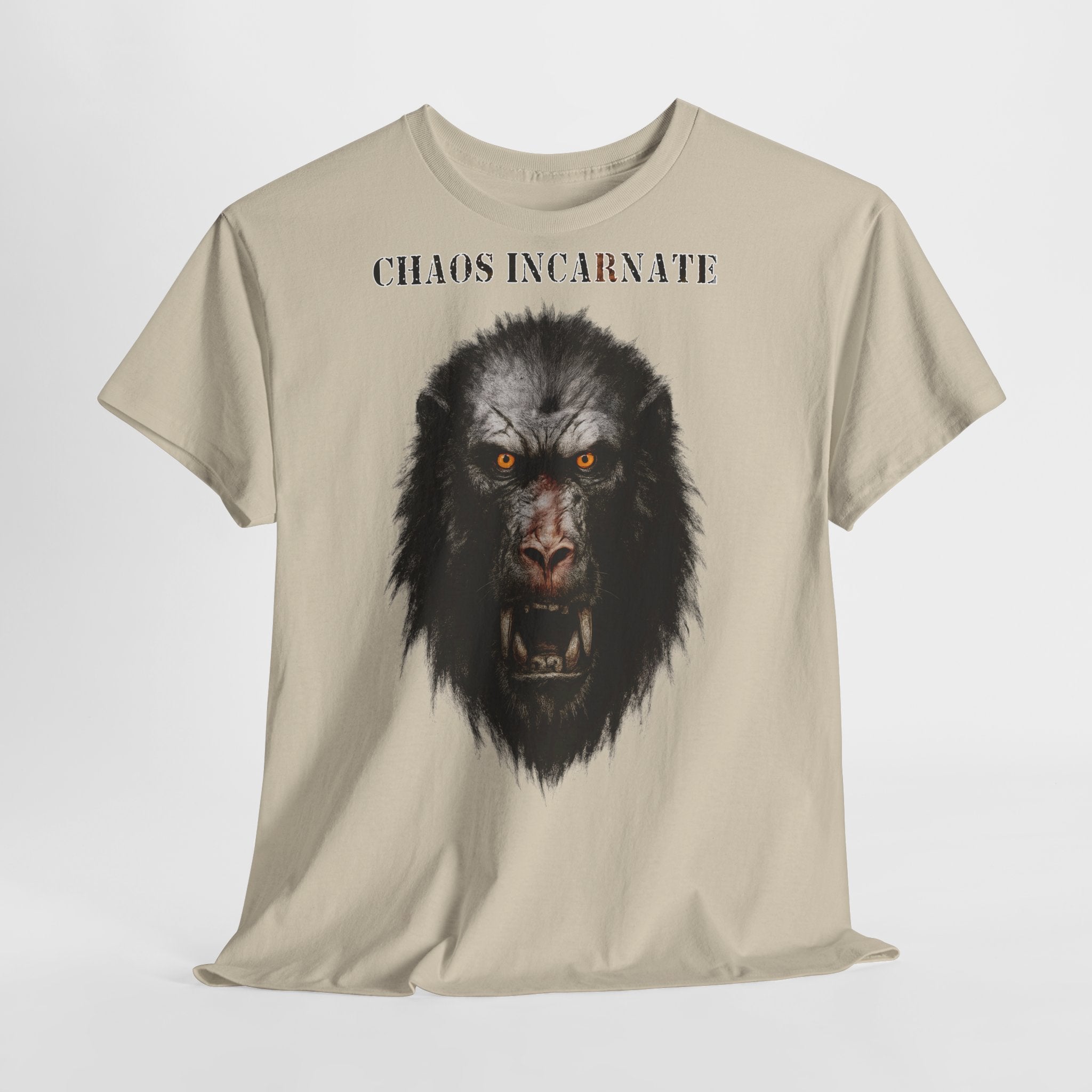 Pavian - Chaos Incarnate: Frontprint, Unisex T-Shirt - Animal-Collection