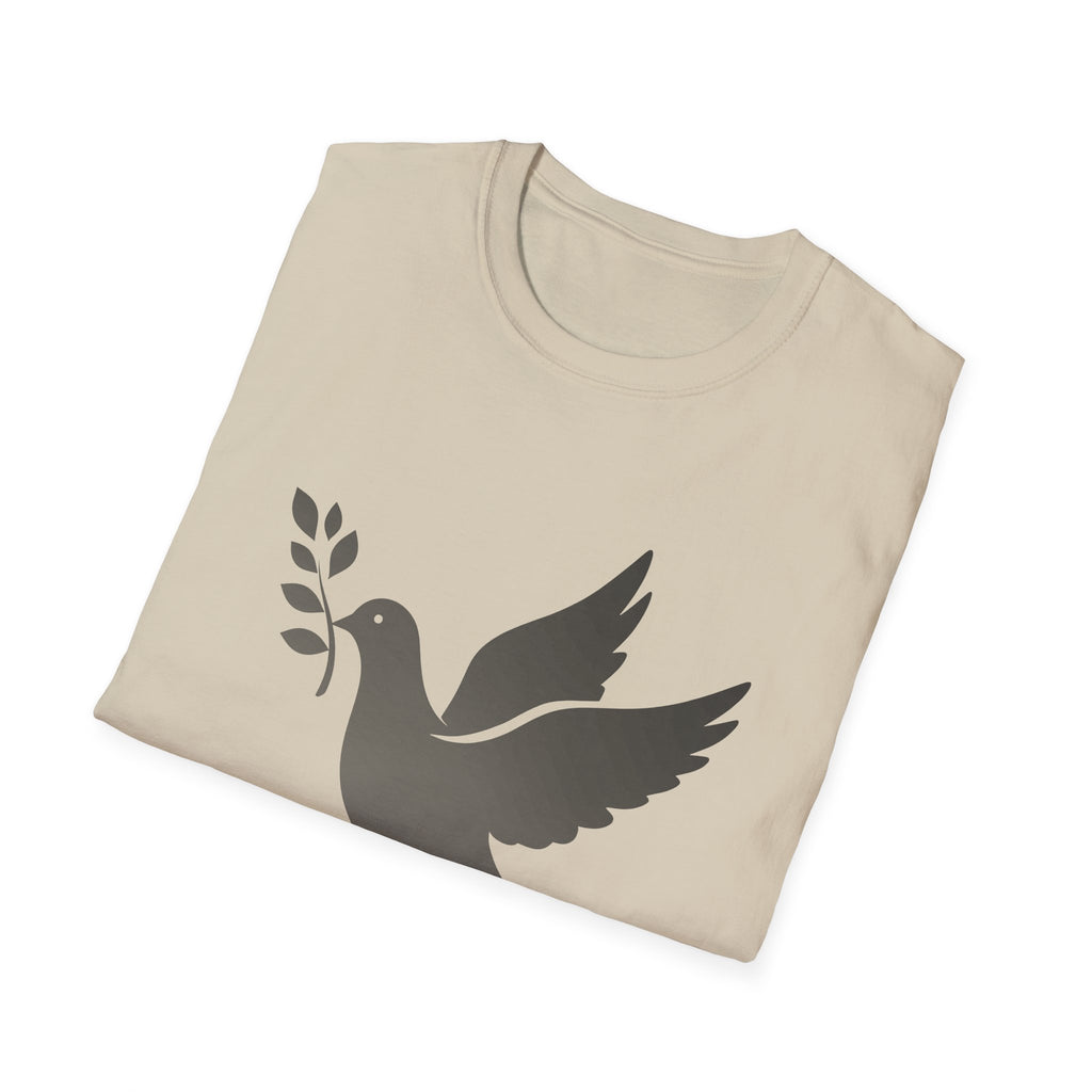 Fading Dove - Peace Please: Frontprint, Unisex (Slim) T-Shirt