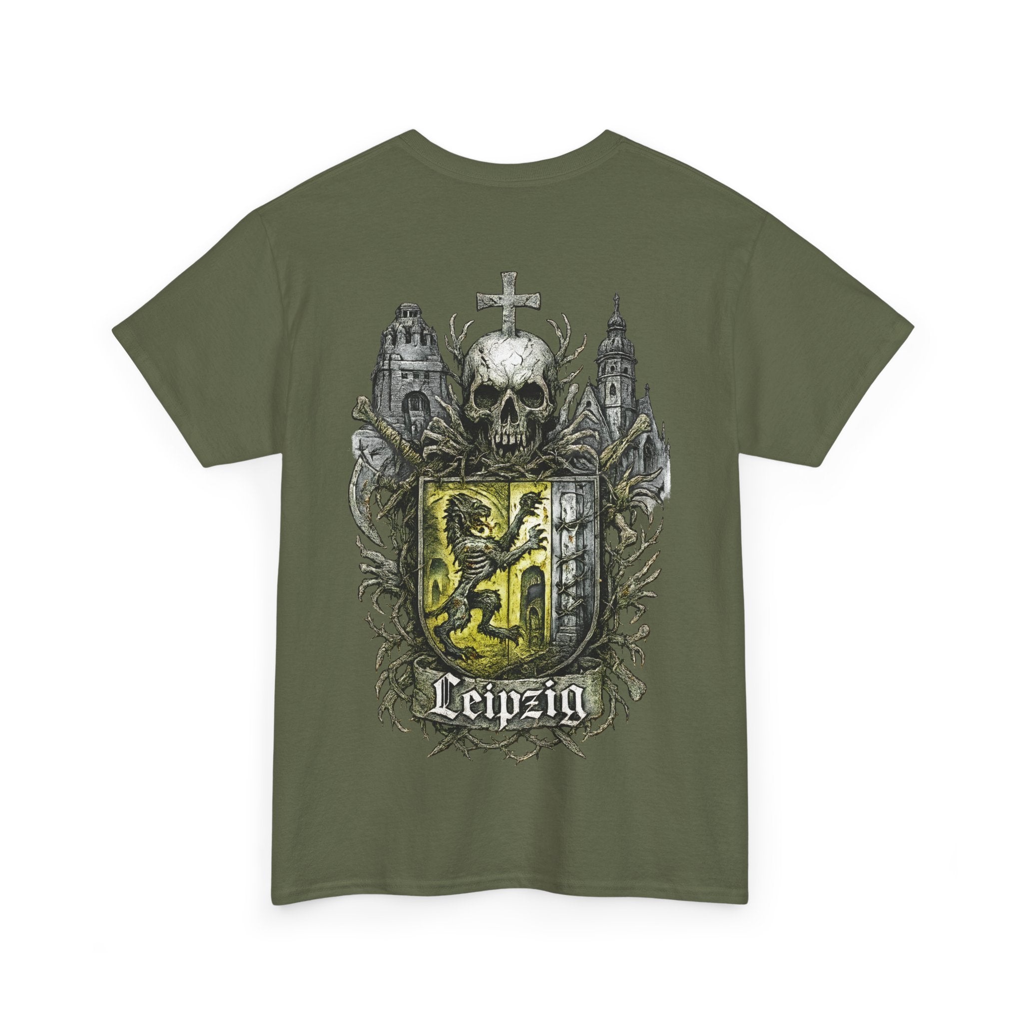 Leipzig: Front-/Backprint, Unisex T-Shirt **Grimwater-Edition**