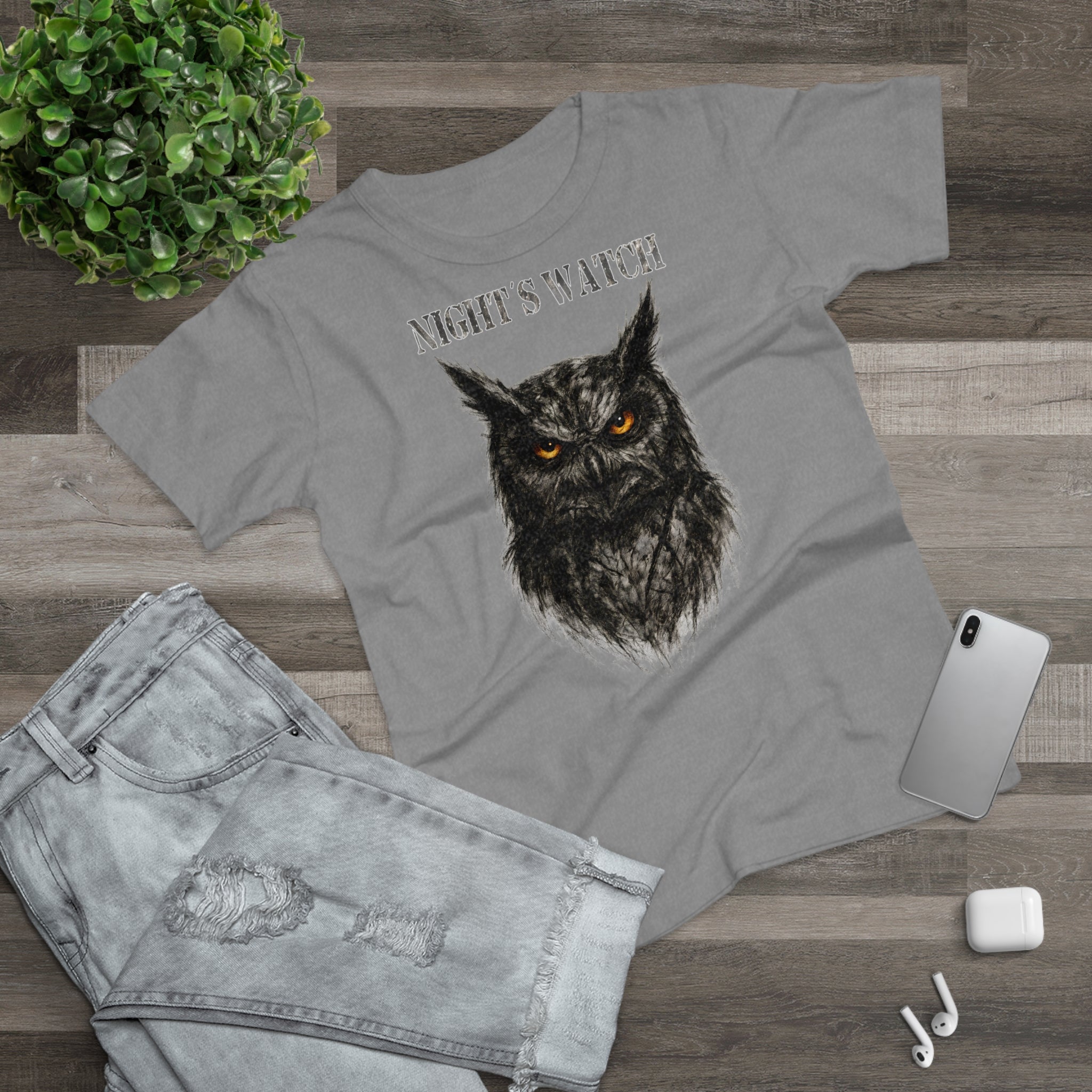 Uhu: Frontprint, Womens' T-Shirt - Animal-Collection