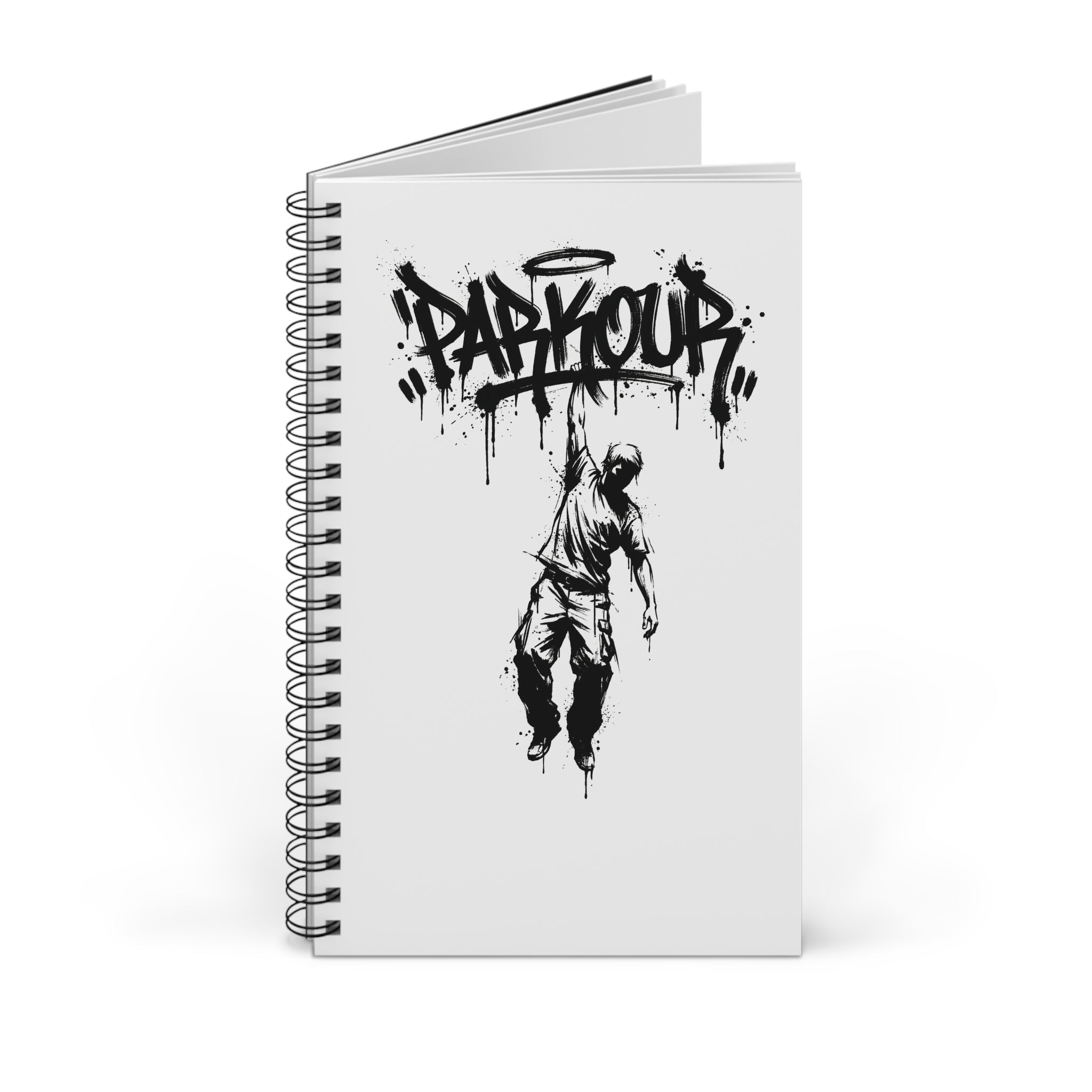 Parkour 04 Spiralblock - Urban Graffiti Notebook for Athletes & Street Art Fans