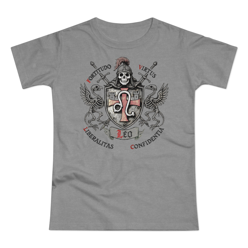 Löwe: Frontprint, Womens' T-Shirt **Grimwater Edition** Sternzeichen Astrologie (Leo)