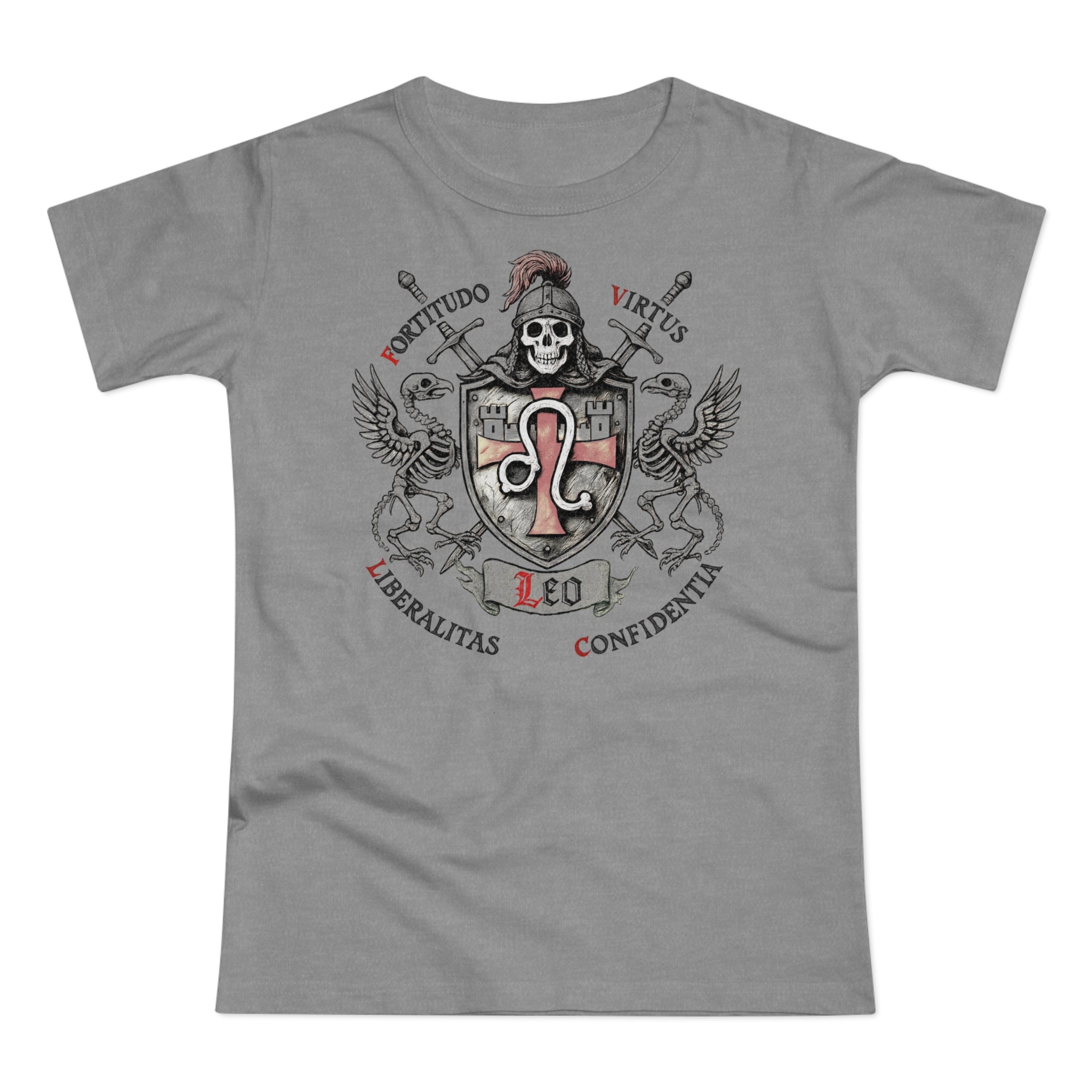 Löwe: Frontprint, Womens' T-Shirt **Grimwater Edition** Sternzeichen Astrologie (Leo)