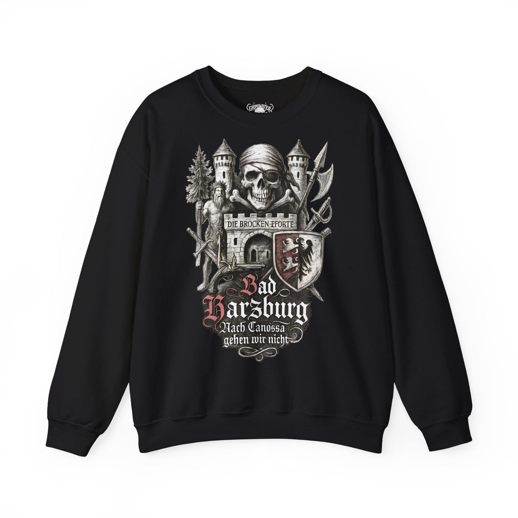 Bad Harzburg: Harz-Collection, Frontprint, Unisex Sweatshirt **Grimwater-Edition**