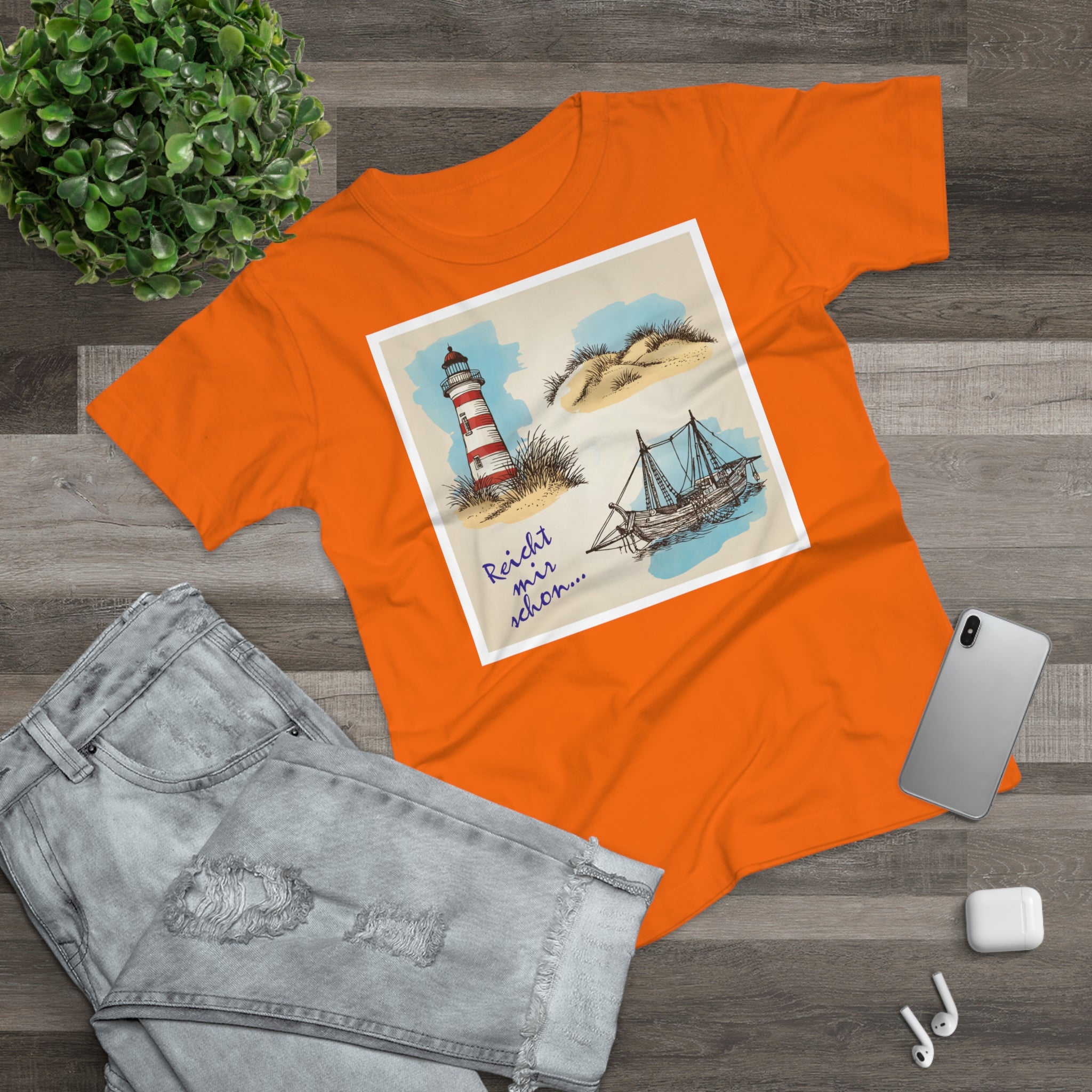 Lighthouse Bliss. Frontprint, Women's T-Shirt, Nautical Tee, Summer Fashion, Beach Vibe, Gift for Ocean Lovers