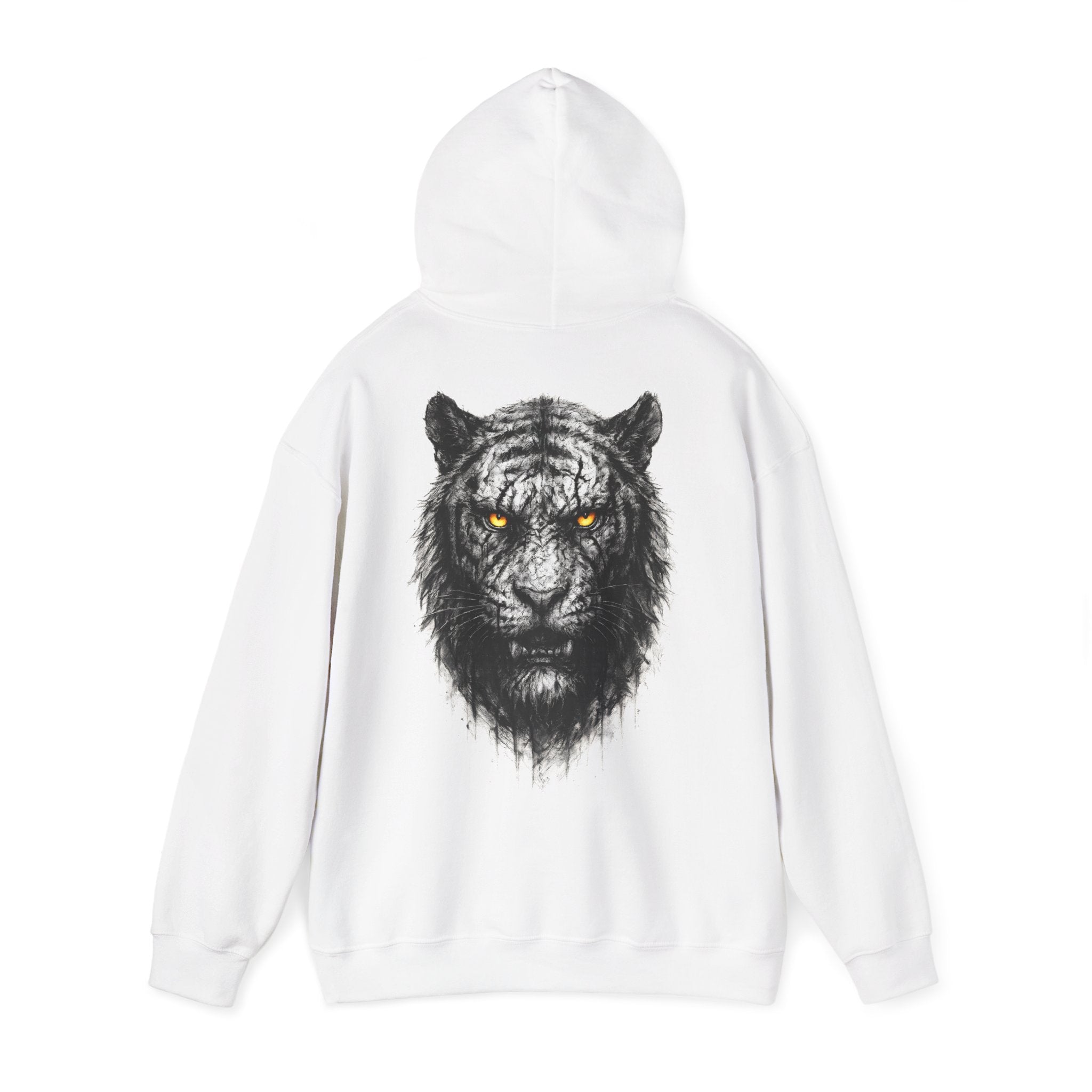 Tiger: Backprint, Unisex  Hoodie, Animal-Collection