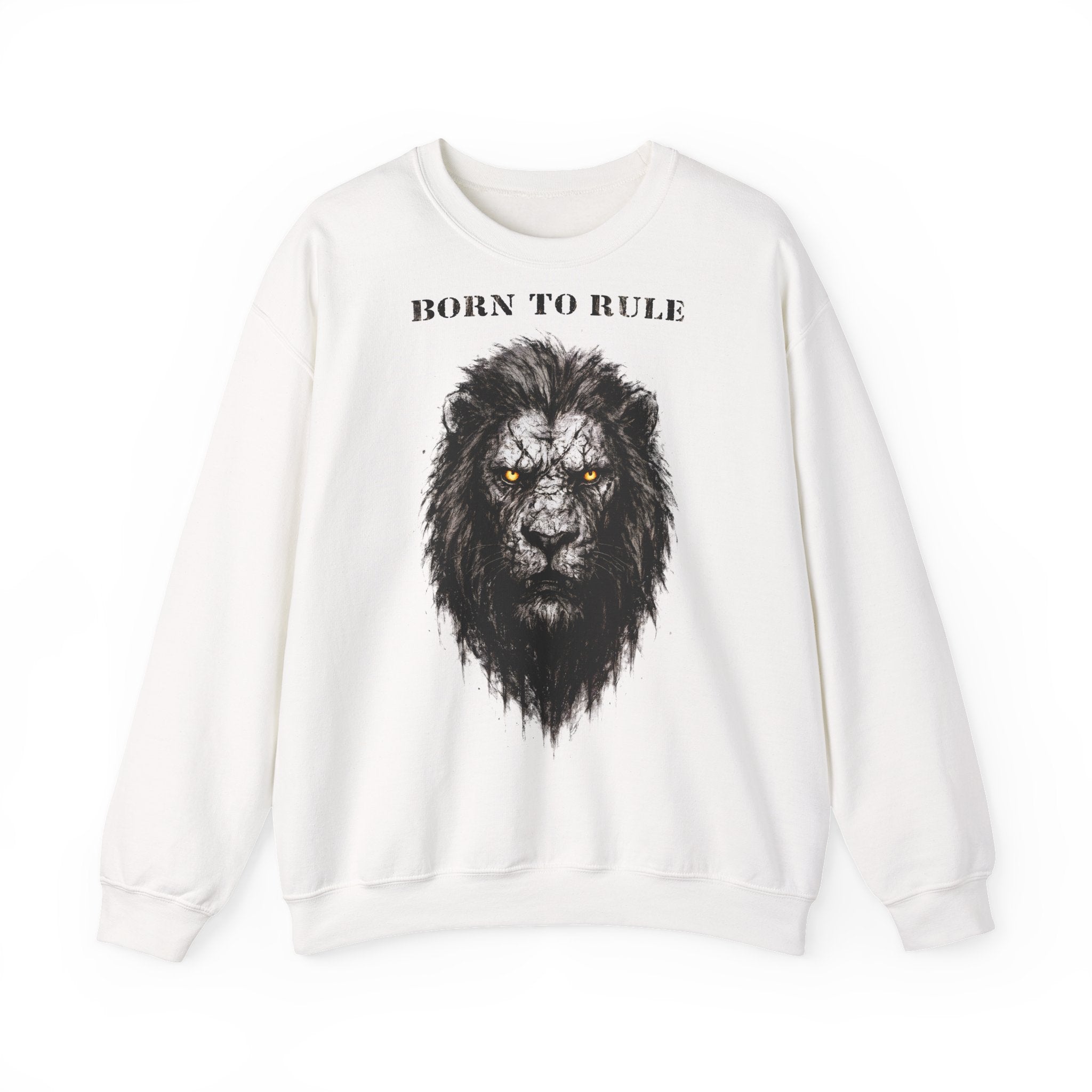 Löwe - Born to Rule: Animals-Collection, Frontprint, Unisex Sweatshirt