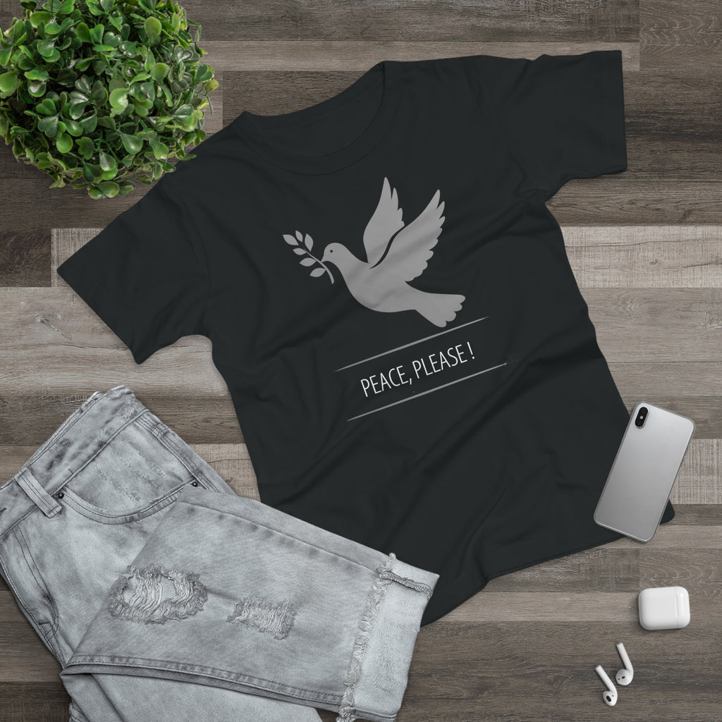 Peaceful Dove, Frontprint, Women's T-Shirt - Casual Wear, Gift for Friends, Inspirational Tee, Mindfulness, Peace Activism