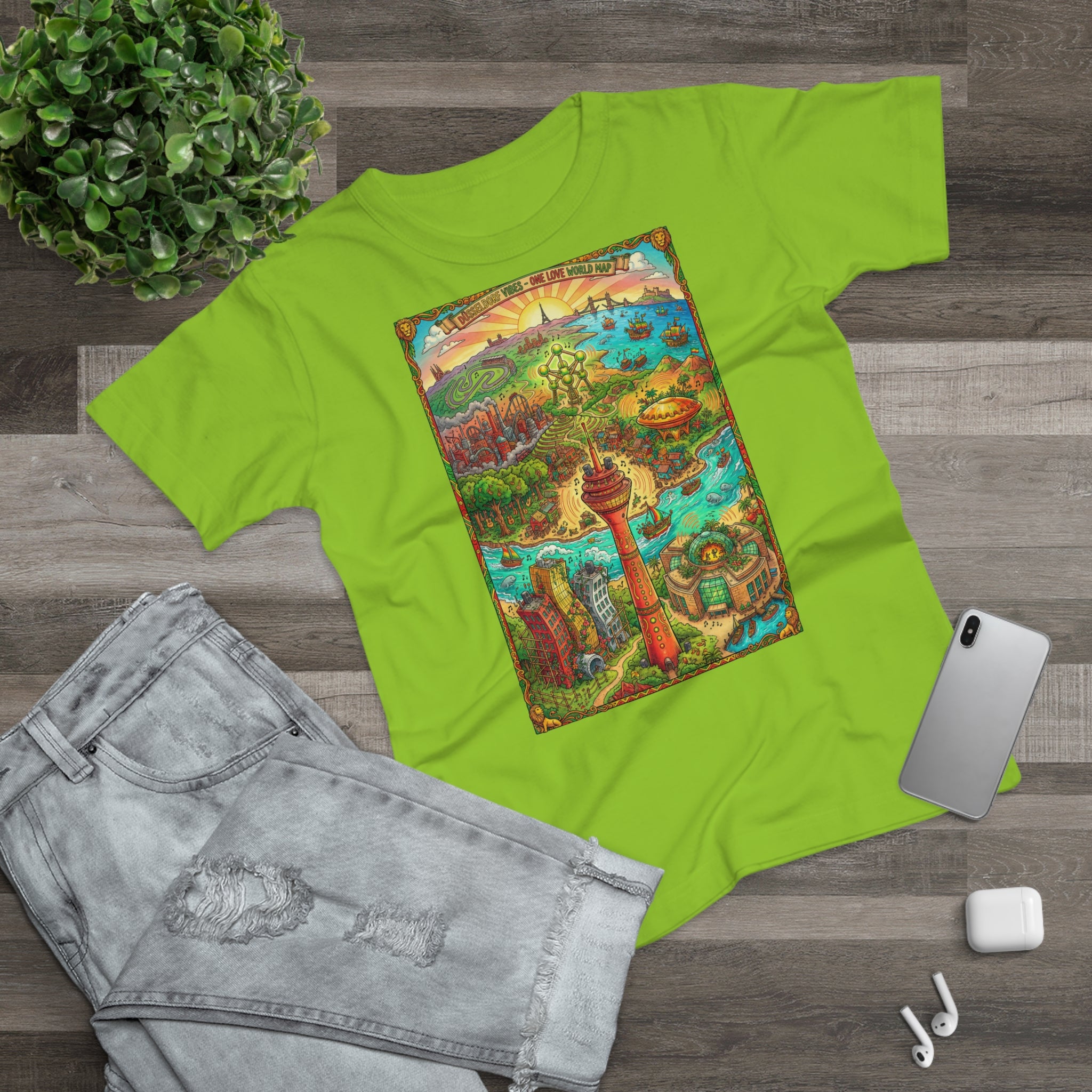 Düsseldorf Reggae Edition: Frontprint, Womens' T-Shirt