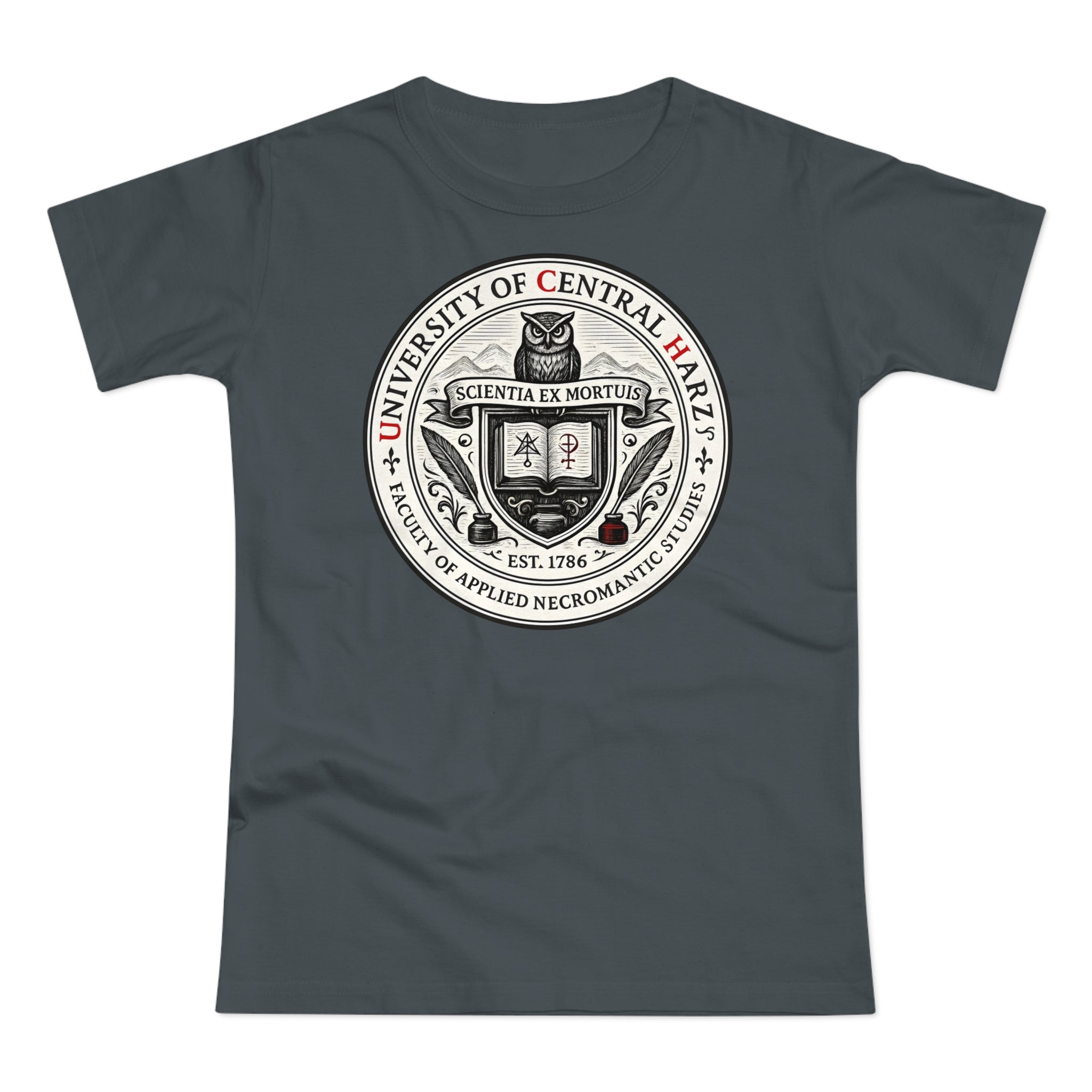 University of Central Hartz: Frontprint, Womens' T-Shirt **Grimwater-Edition**