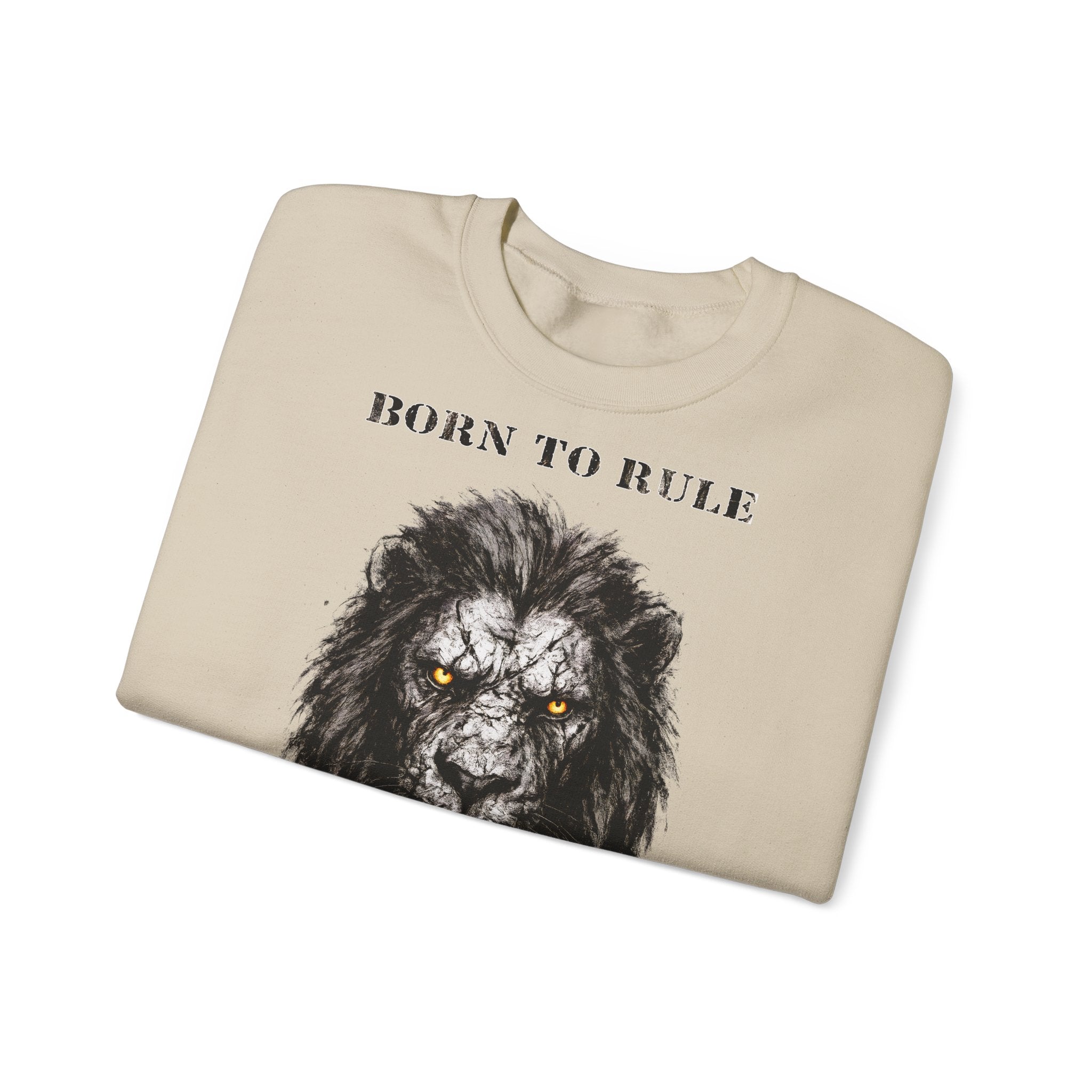 Löwe - Born to Rule: Animals-Collection, Frontprint, Unisex Sweatshirt