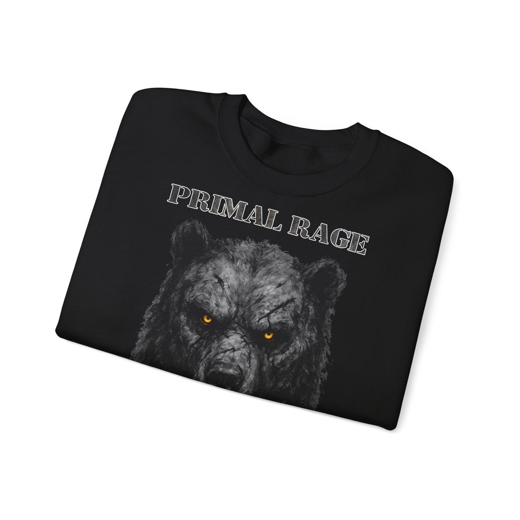 Bär - Primal Rage: Animals-Collection, Frontprint, Unisex Sweatshirt