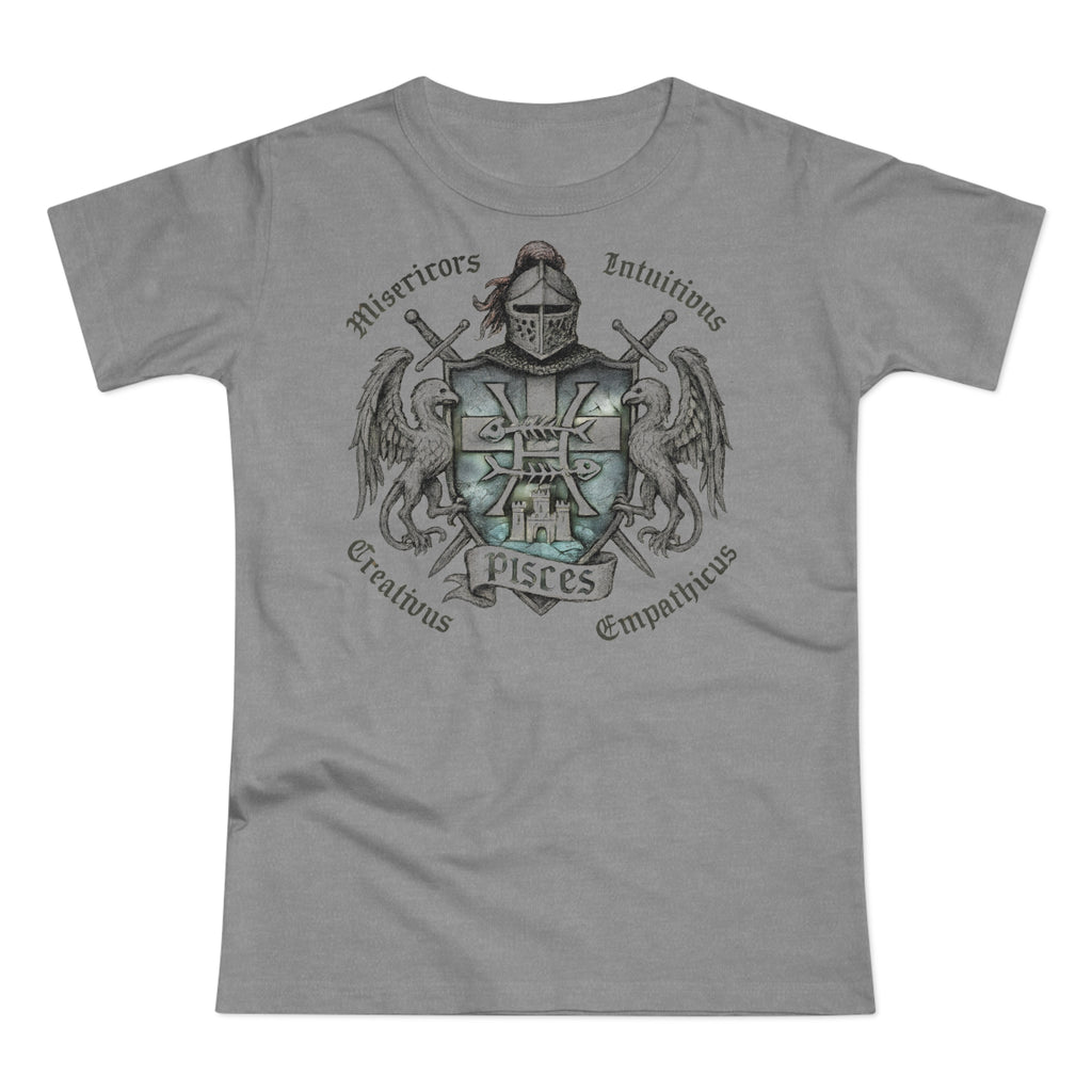 Fische: Frontprint, Womens' T-Shirt **Grimwater Edition** Sternzeichen Astrologie (Pisces)