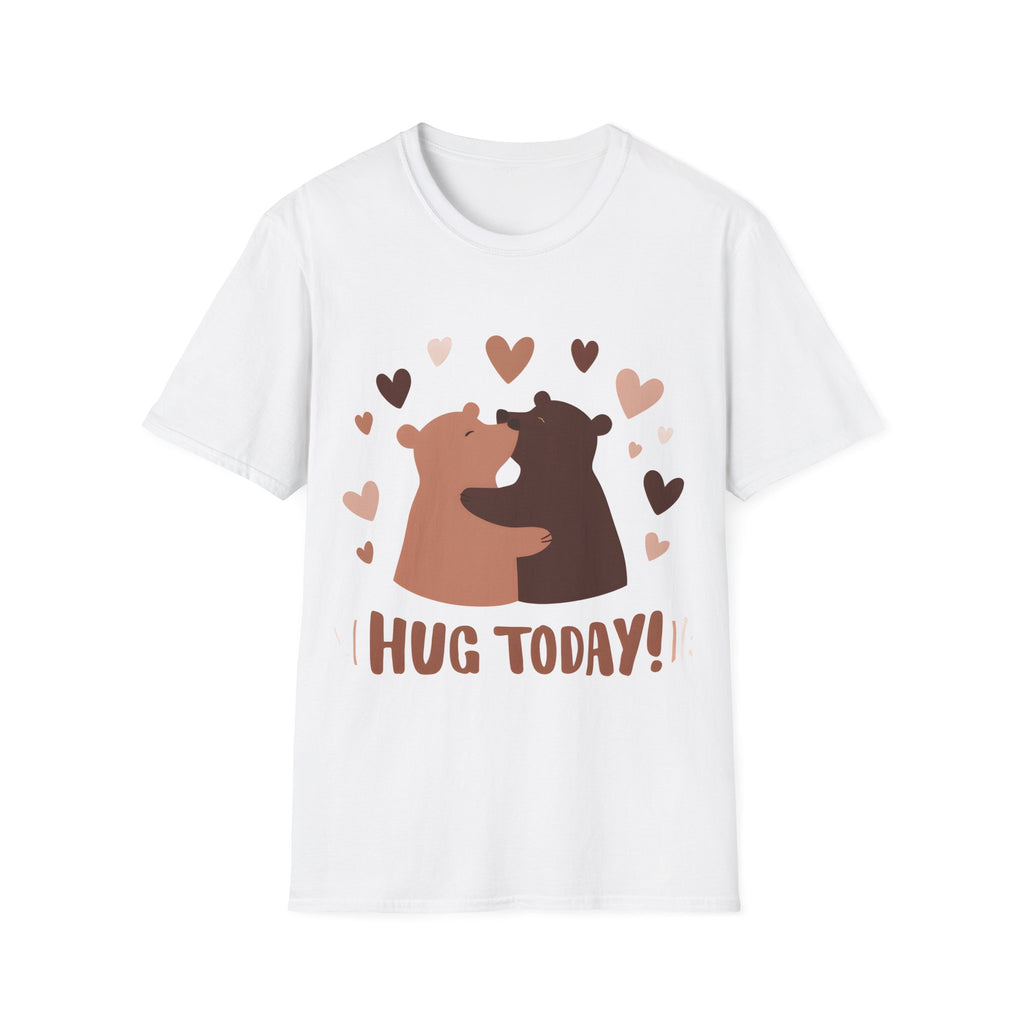 Don't wait: Hug Today! Life is Short (Love Reminder) Slim geschnittenes Unisex T-Shirt