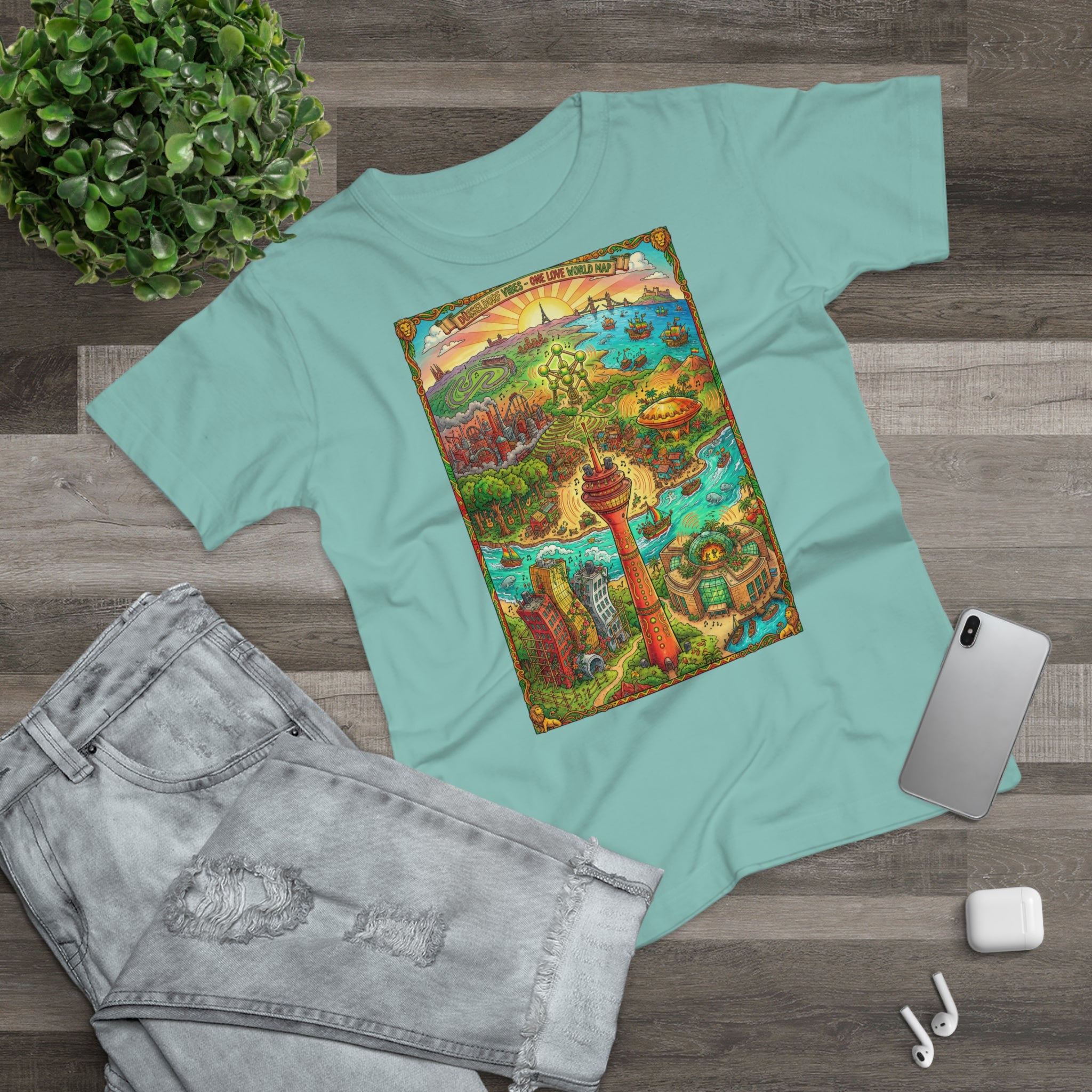 Düsseldorf Reggae Edition: Frontprint, Womens' T-Shirt