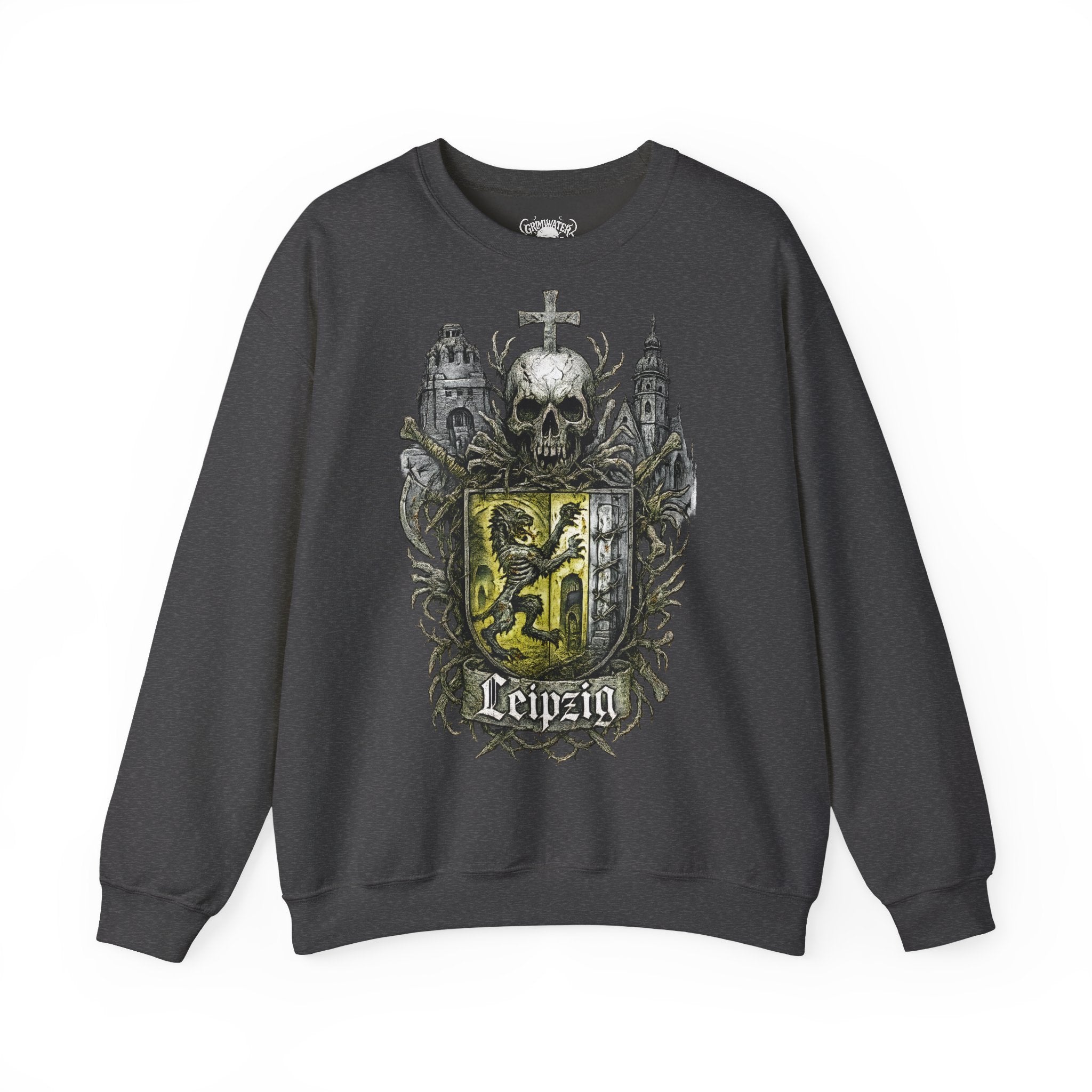 Leipzig: Frontprint, Unisex Sweatshirt **Grimwater-Edition**