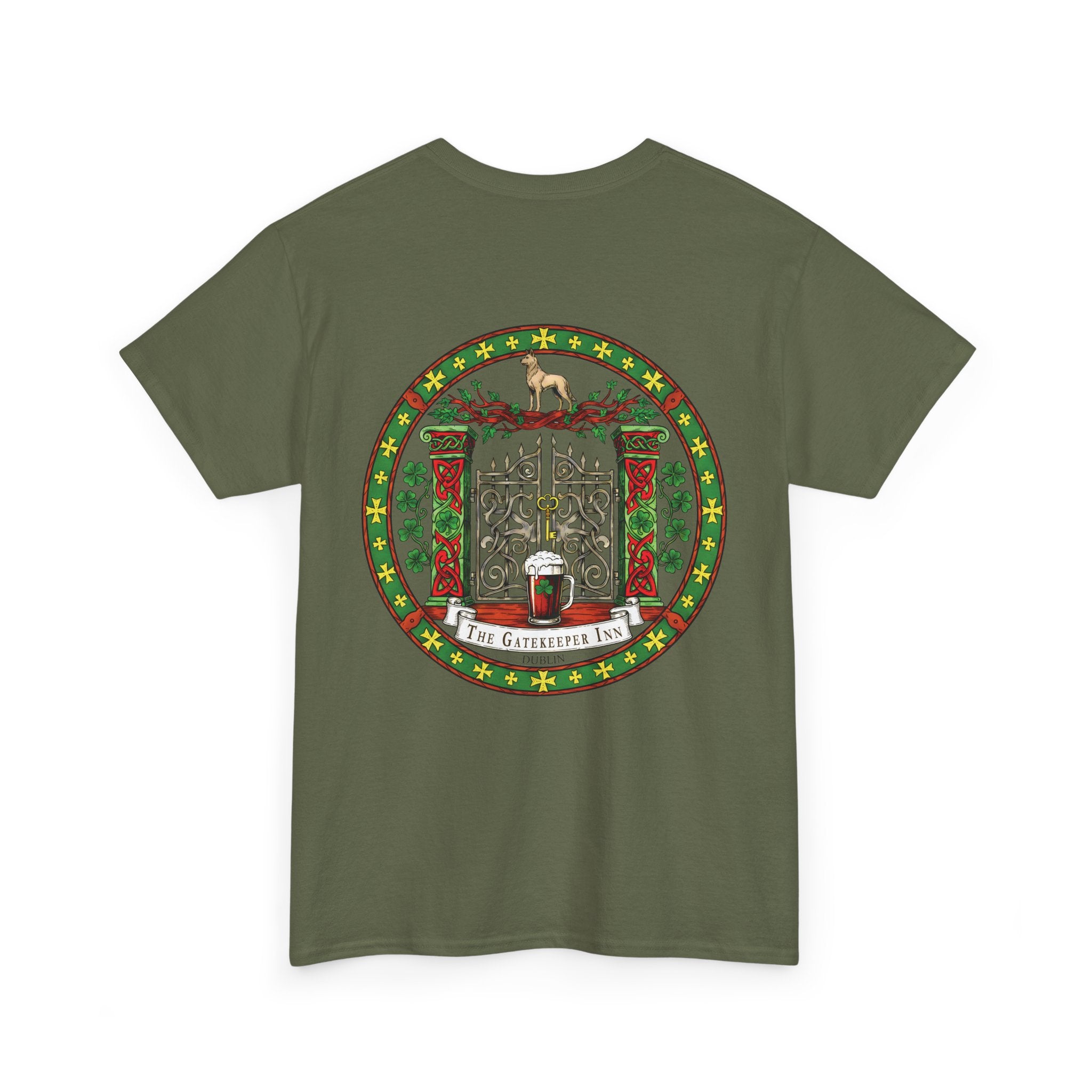 The Gatekeeper Inn, Dublin, Festive Unisex Cotton Tee with Holiday Design, Christmas Gift, Casual Wear, Comfortable Shirt, Year-Round Style, Unique Gift Idea