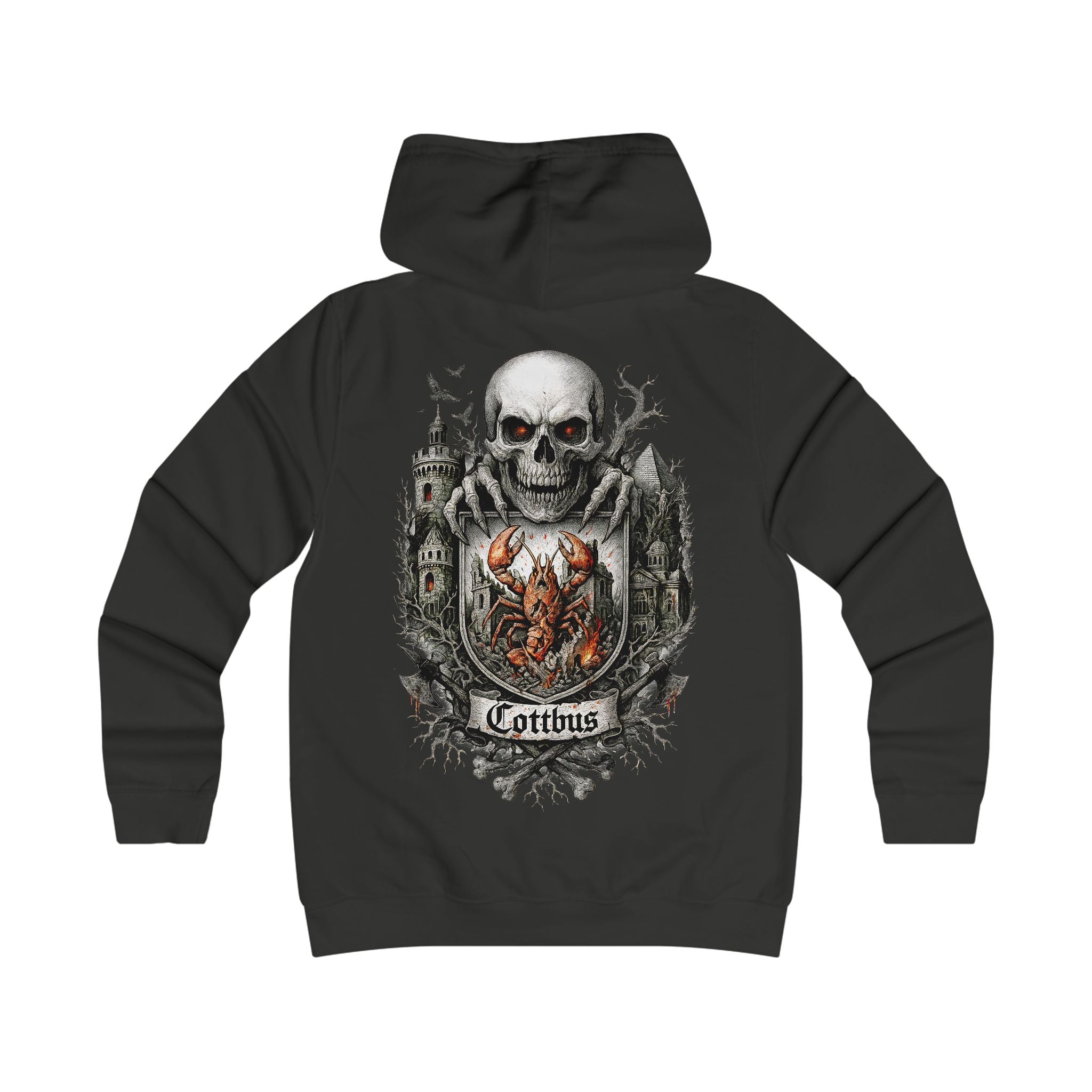 Cottbus: Front-/Backprint, Womens' Hoodie **Grimwater-Edition**