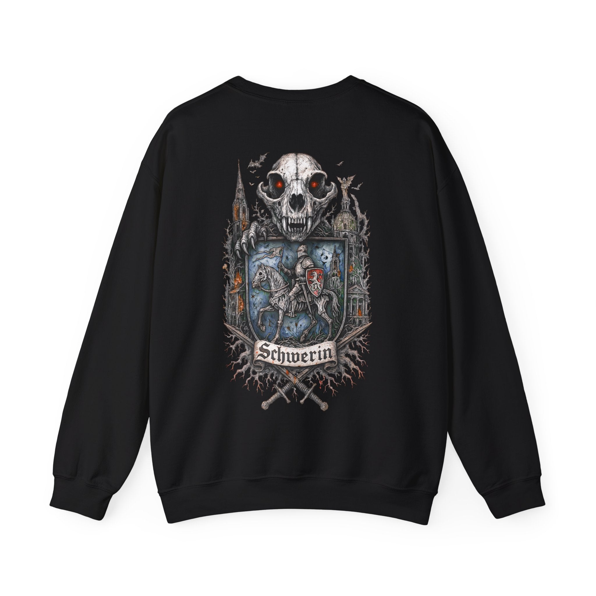 Schwerin: Front-/Backprint, Unisex Sweatshirt **Grimwater-Edition**
