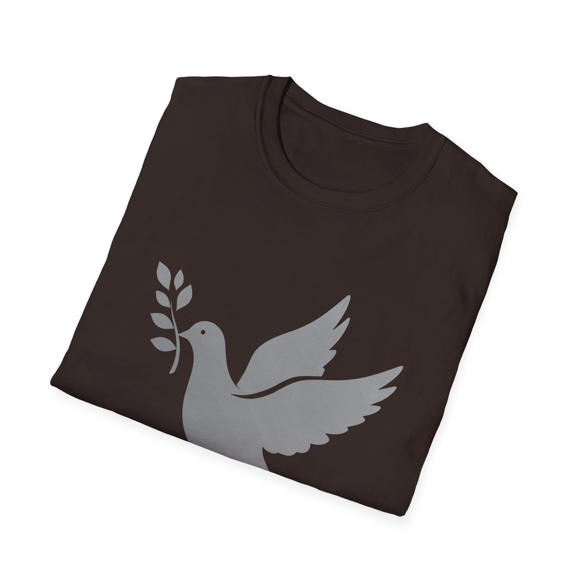Fading Dove - Peace, Please: Frontprint, Unisex (Slim) T-Shirt
