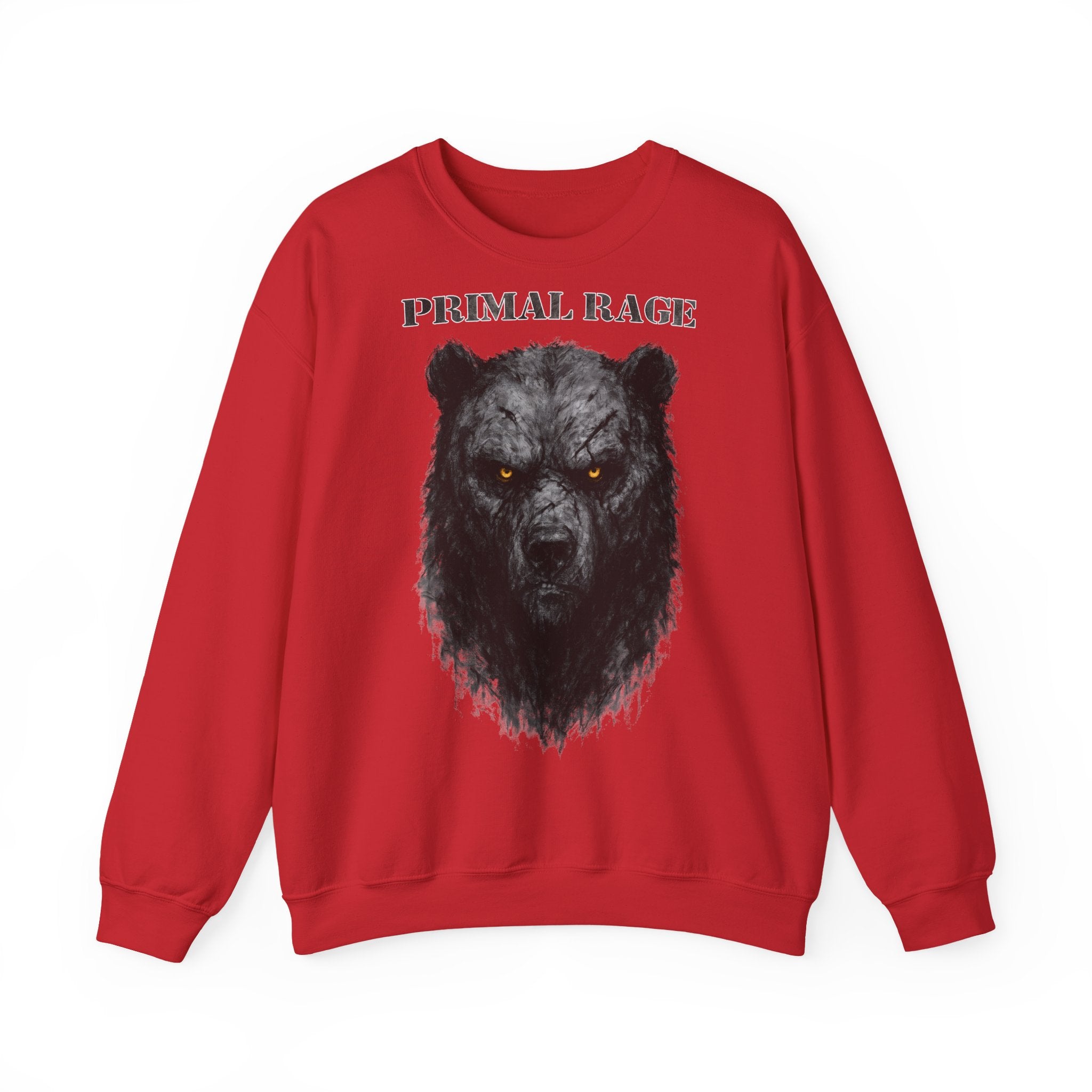 Bär - Primal Rage: Animals-Collection, Frontprint, Unisex Sweatshirt