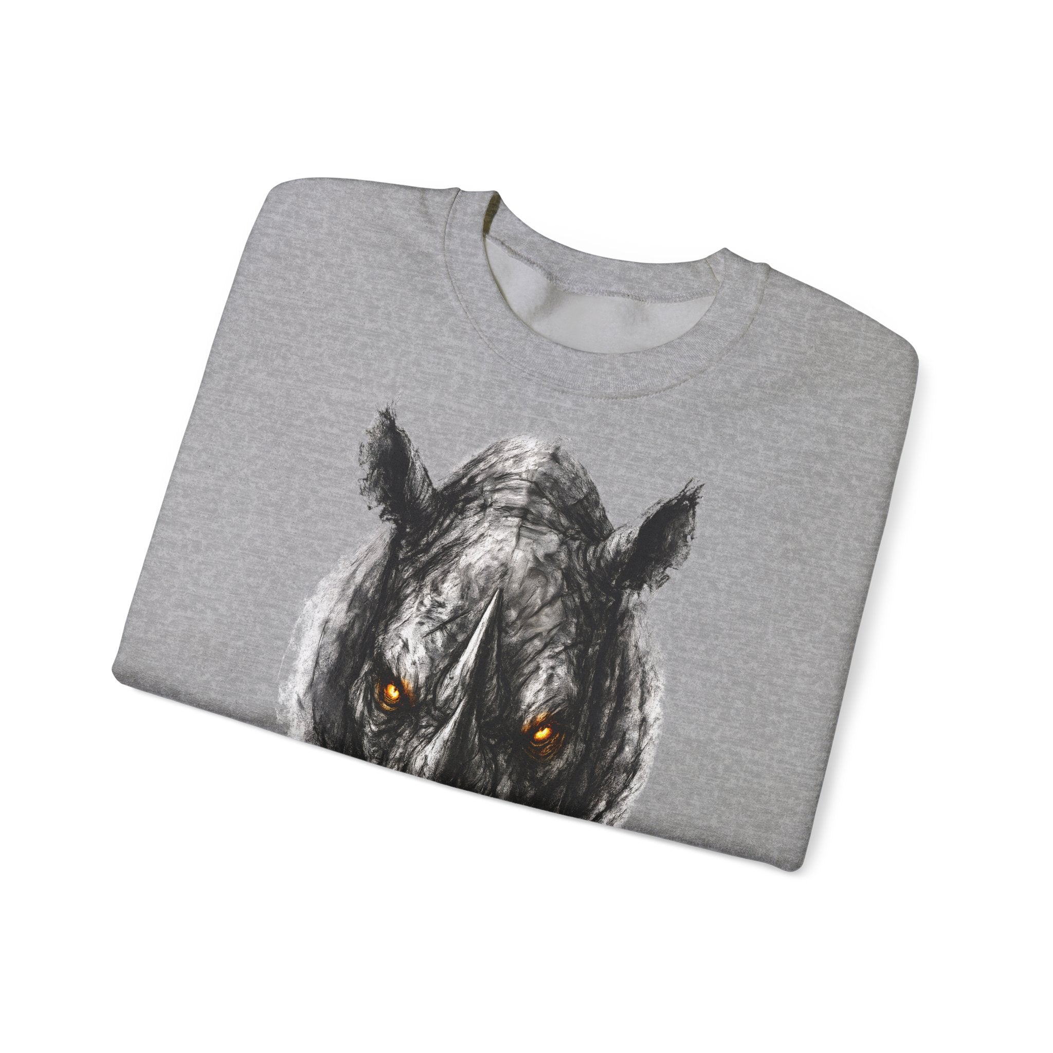 Nashorn: Animals-Collection, Frontprint, Unisex Sweatshirt