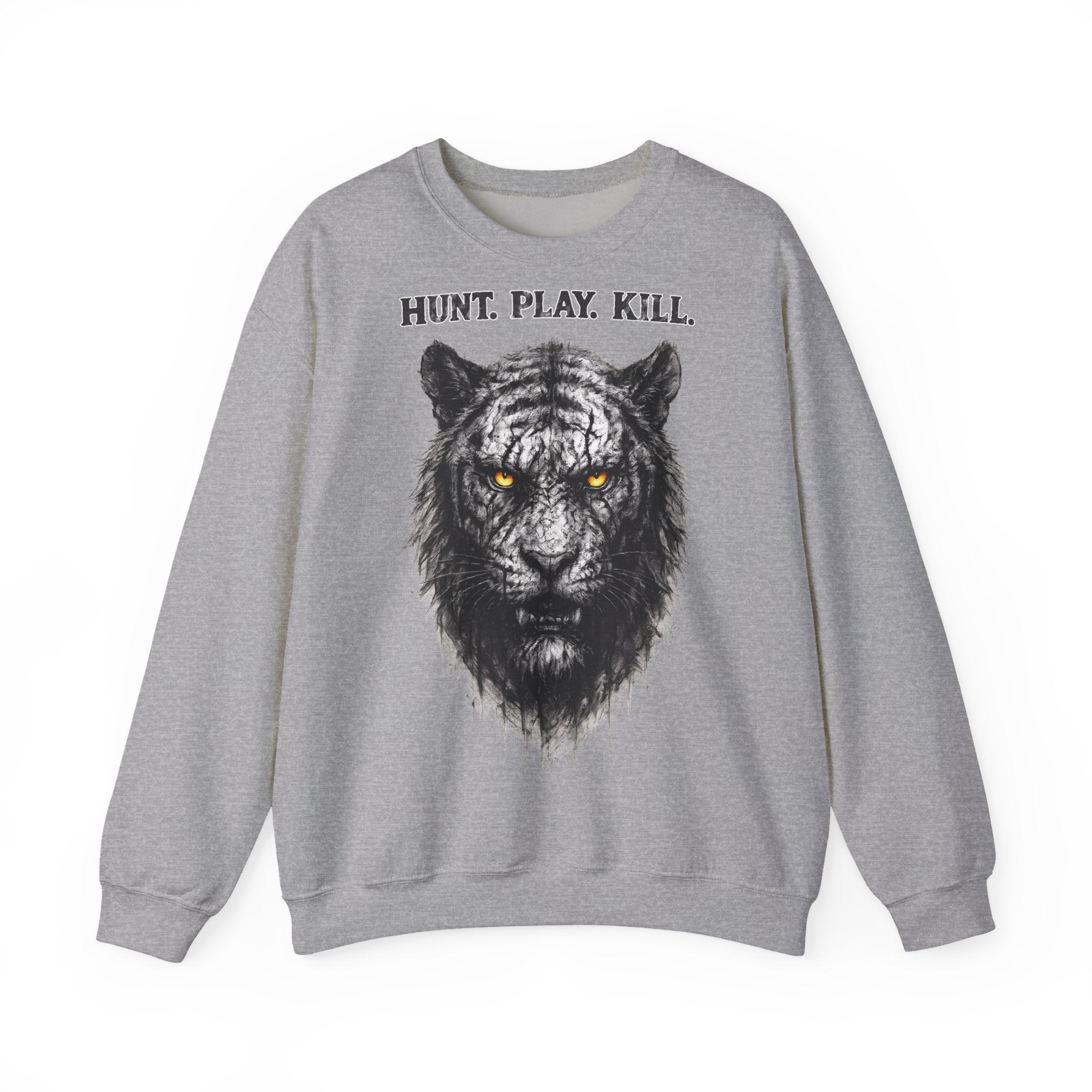 Tiger - Hunt. Play. Kill: Animals-Collection, Frontprint, Unisex Sweatshirt