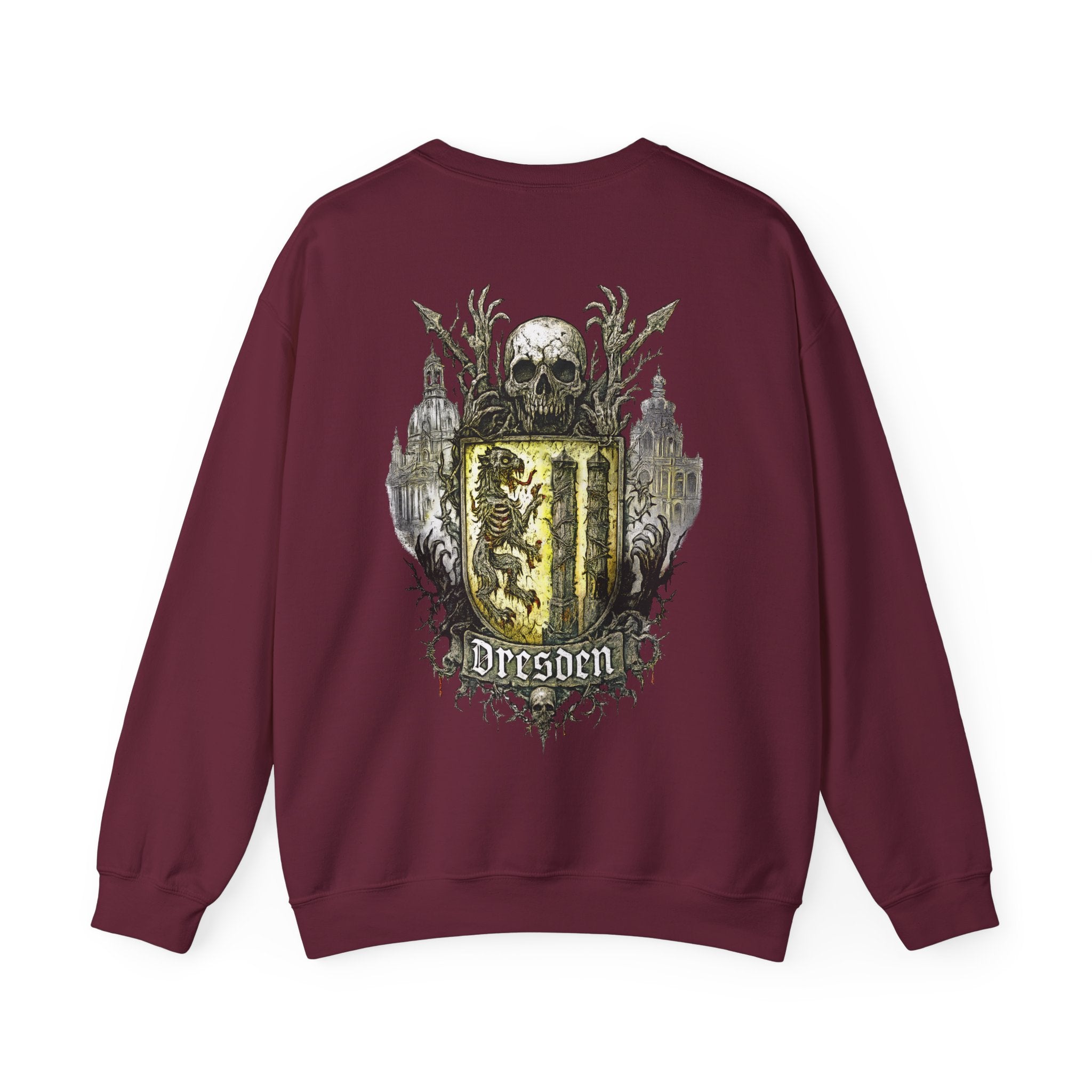 Dresden: Front-/Backprint, Unisex Sweatshirt **Grimwater-Edition**