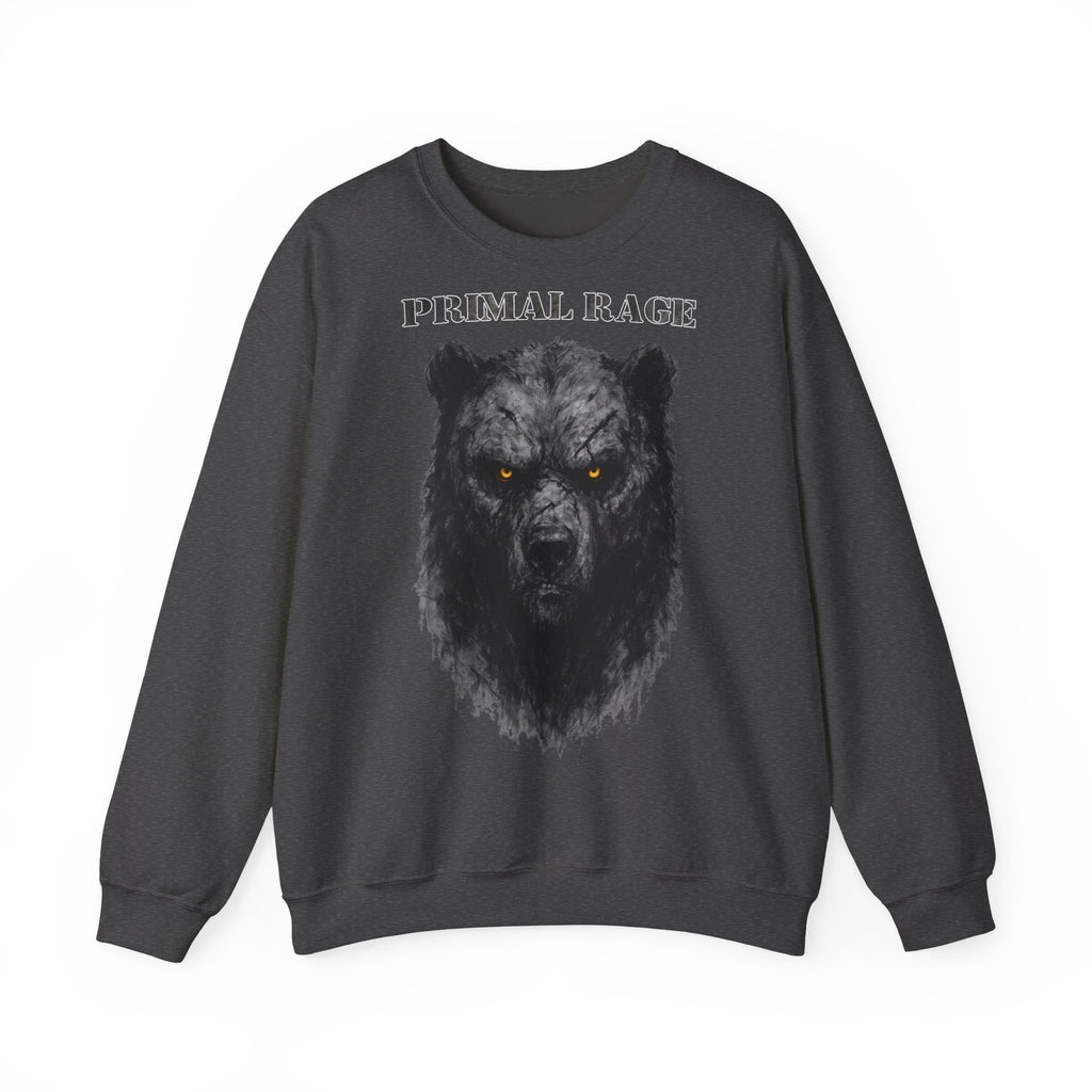 Bär - Primal Rage: Animals-Collection, Frontprint, Unisex Sweatshirt