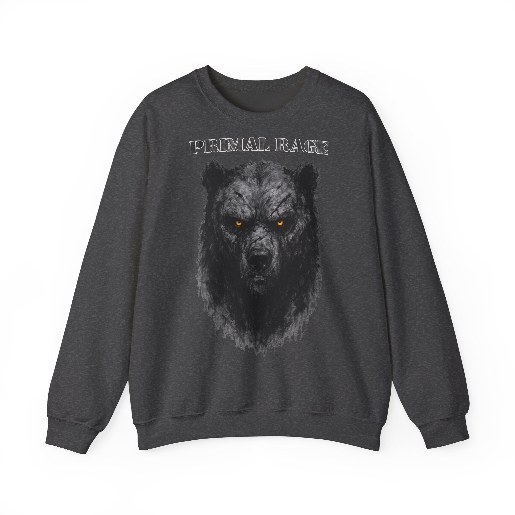 Bär - Primal Rage: Animals-Collection, Frontprint, Unisex Sweatshirt
