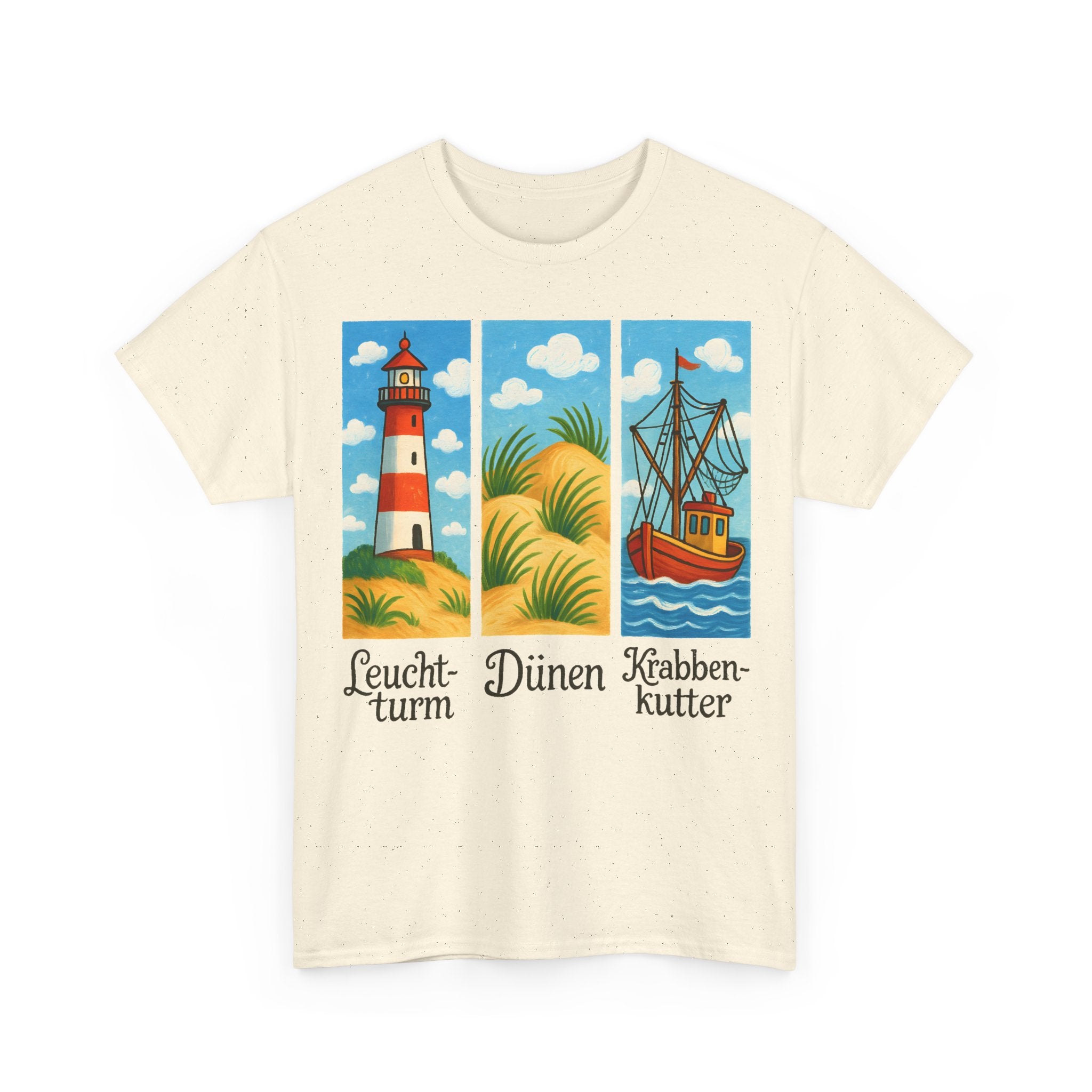 Nordsee, Ostsee - Reicht mir schon! Frontprint, Unisex T-Shirt