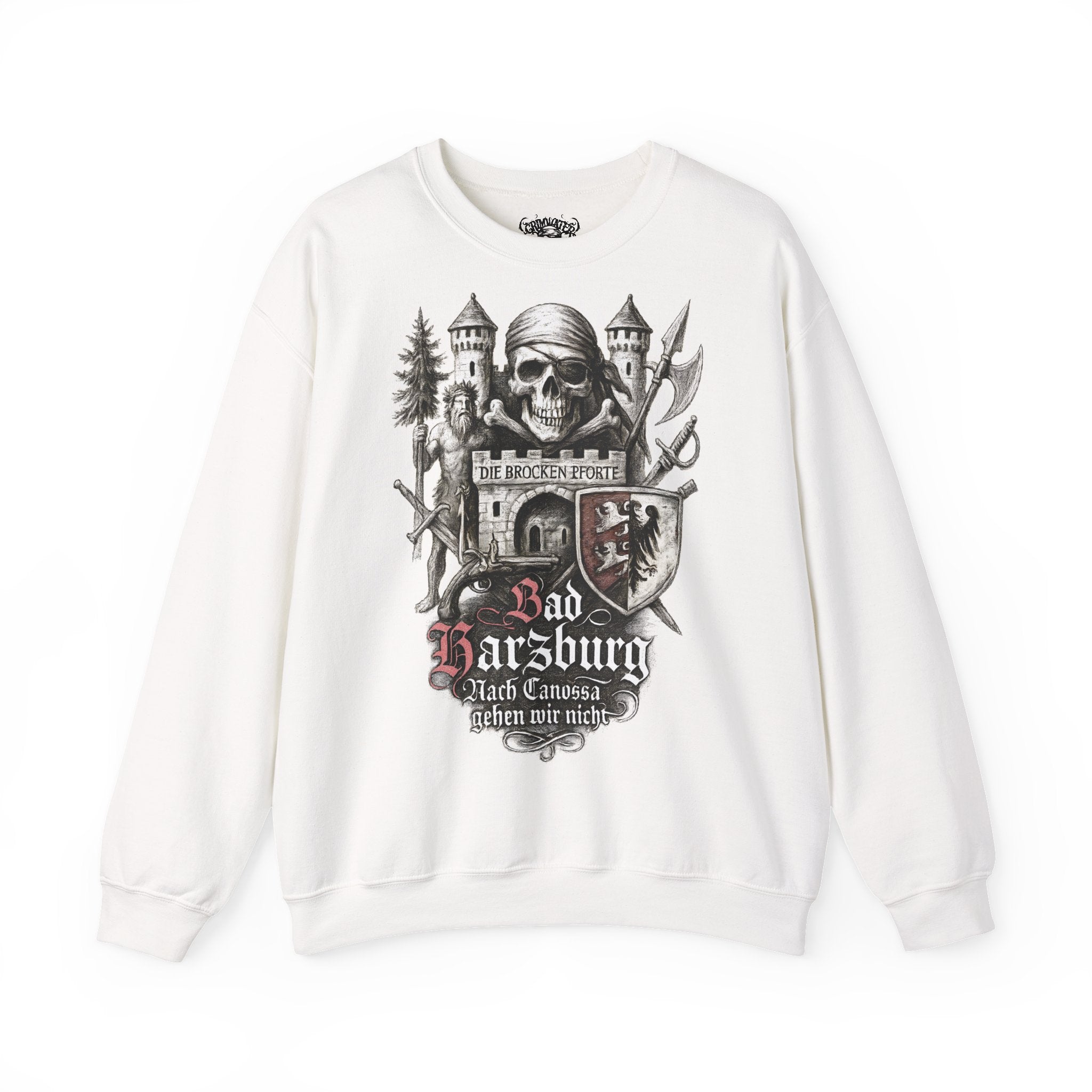 Bad Harzburg: Harz-Collection, Frontprint, Unisex Sweatshirt **Grimwater-Edition**