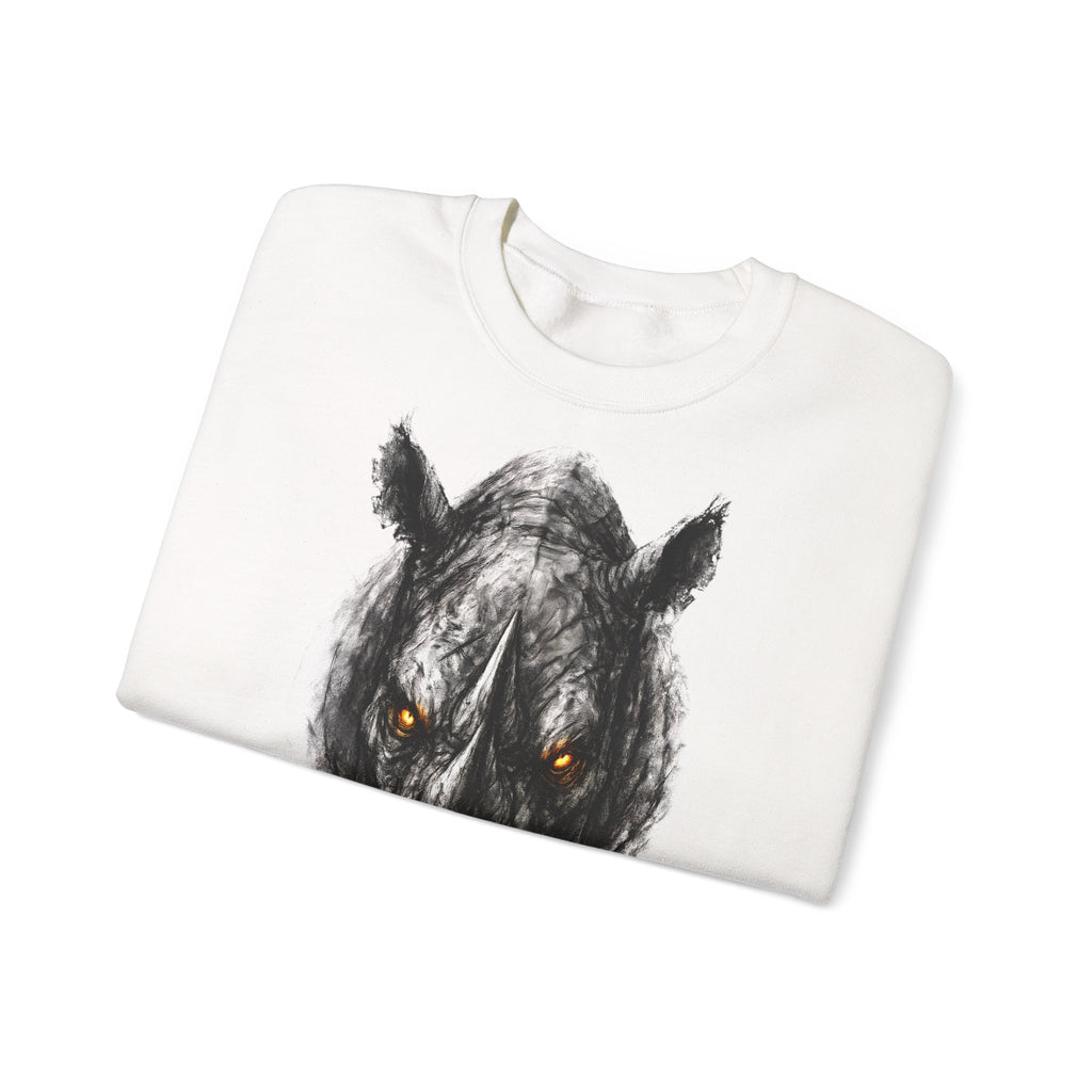 Nashorn: Animals-Collection, Frontprint, Unisex Sweatshirt