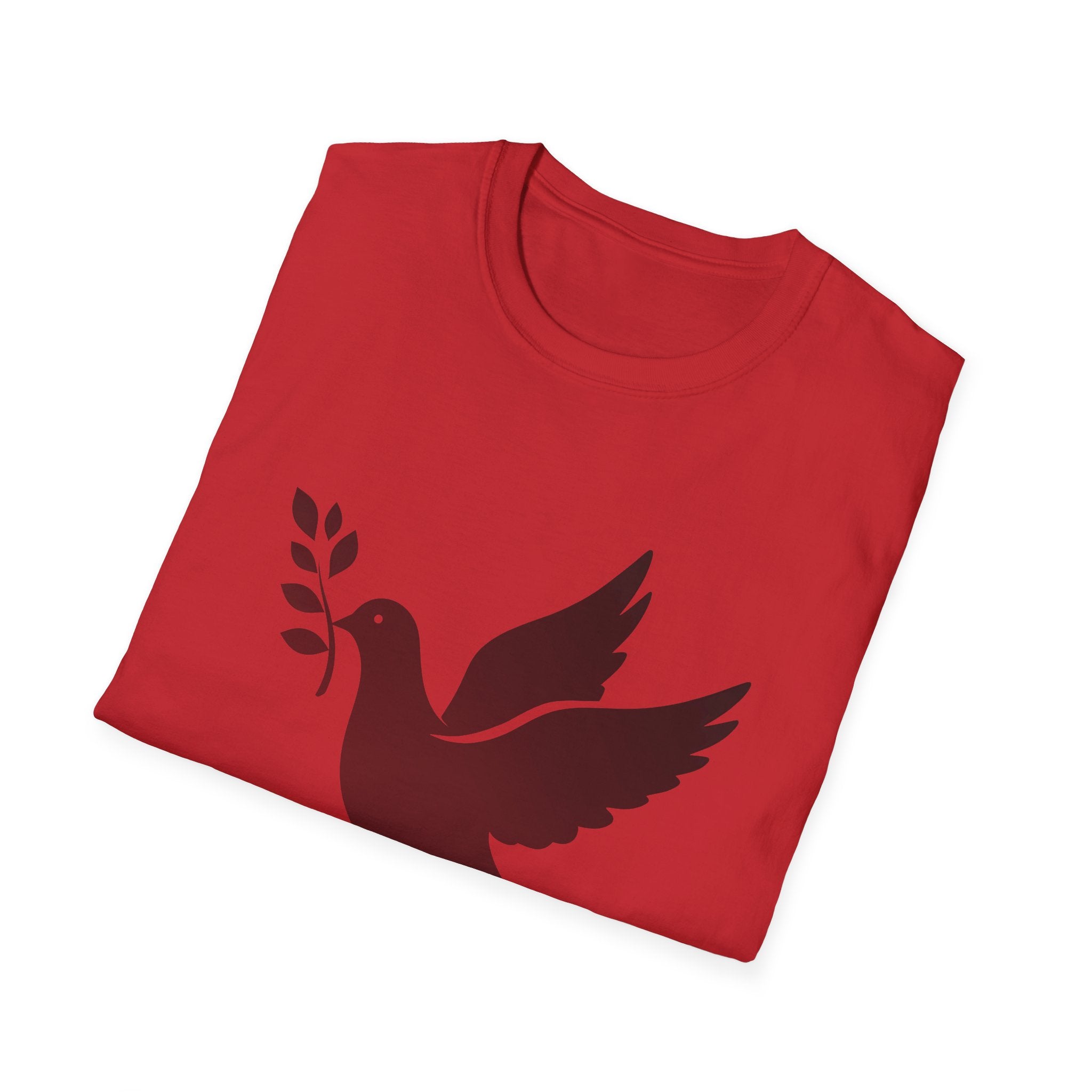 Fading Dove - Peace Please: Frontprint, Unisex (Slim) T-Shirt