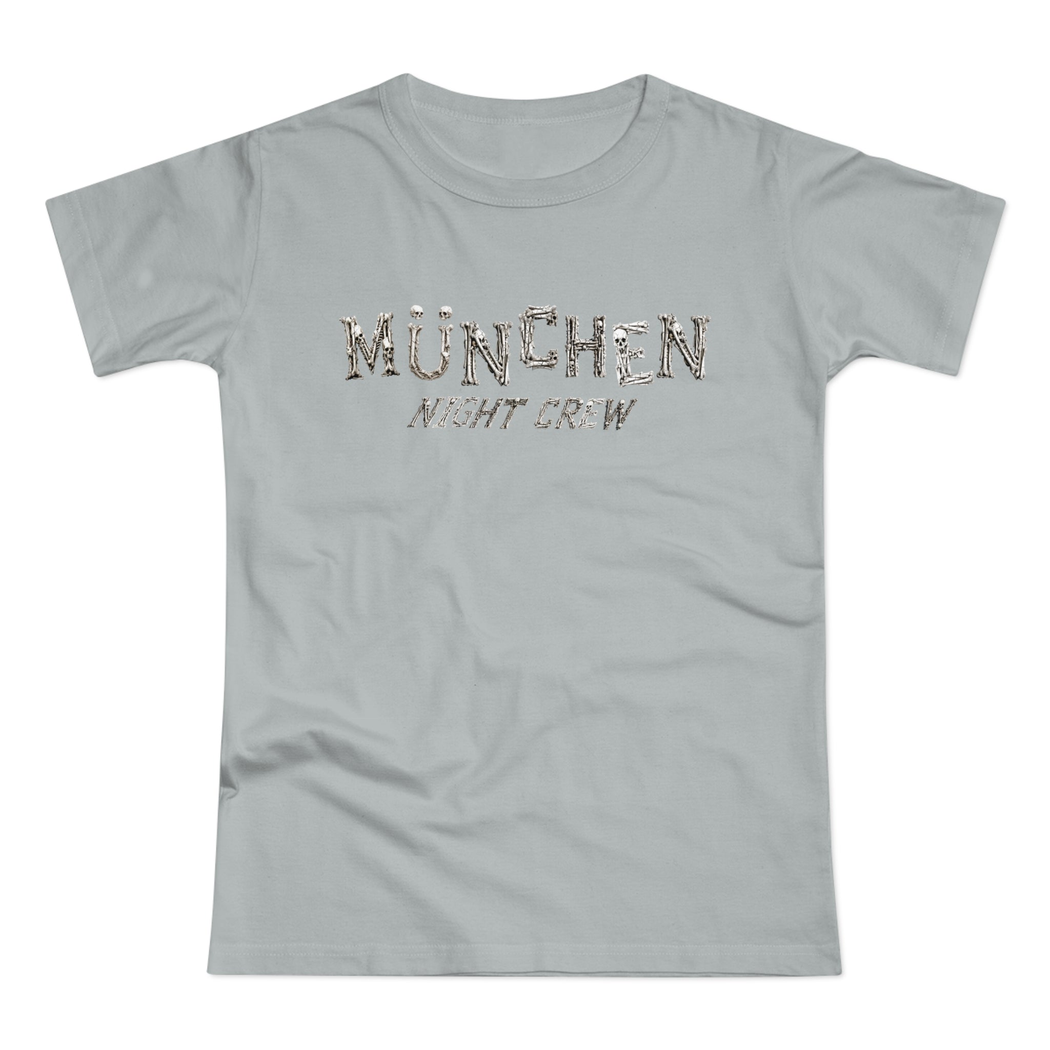 München Night Crew: Front-/Backprint, Womens' T-Shirt **Grimwater-Edition**