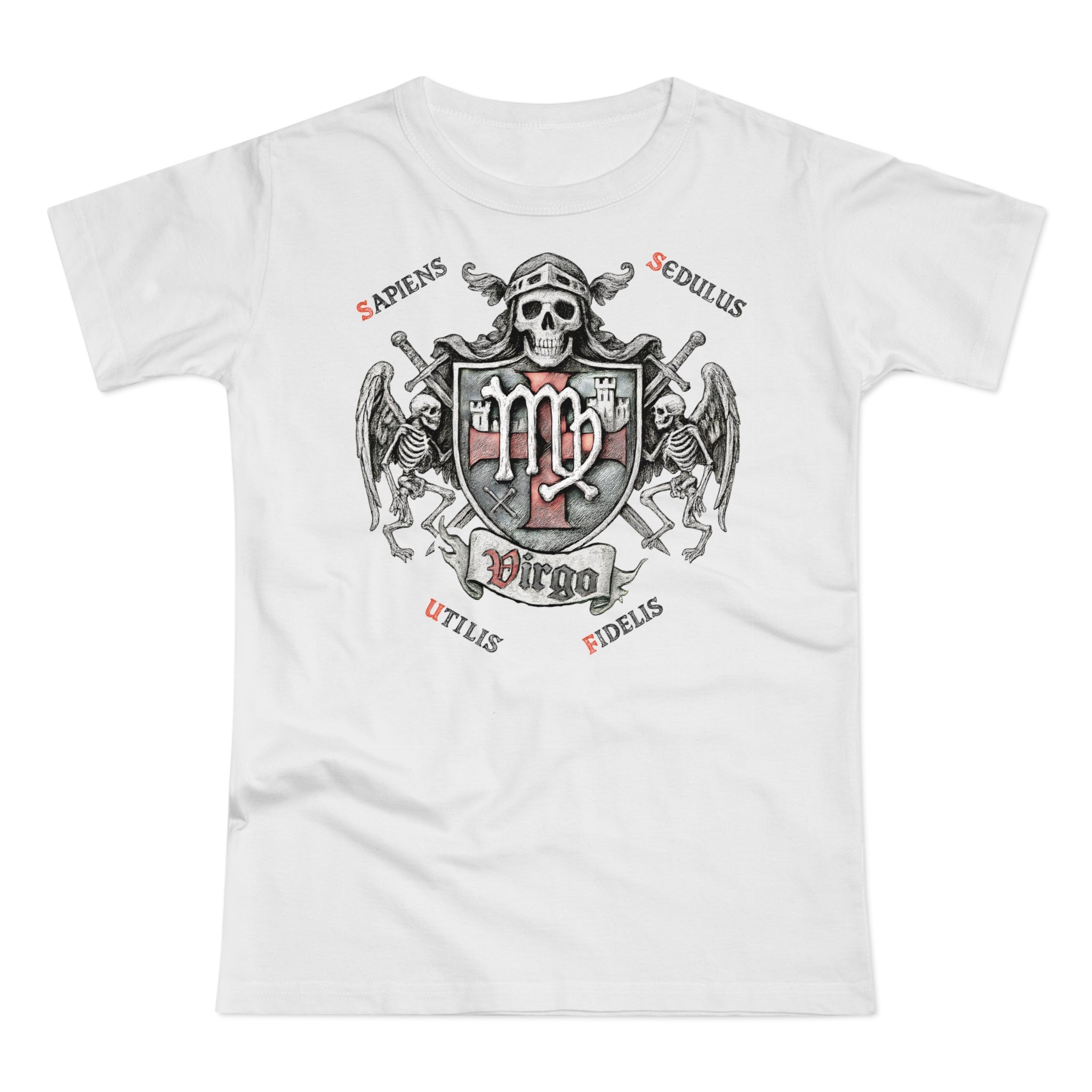 Jungfrau: Frontprint, Womens' T-Shirt **Grimwater Edition** Sternzeichen Astrologie (Virgo)