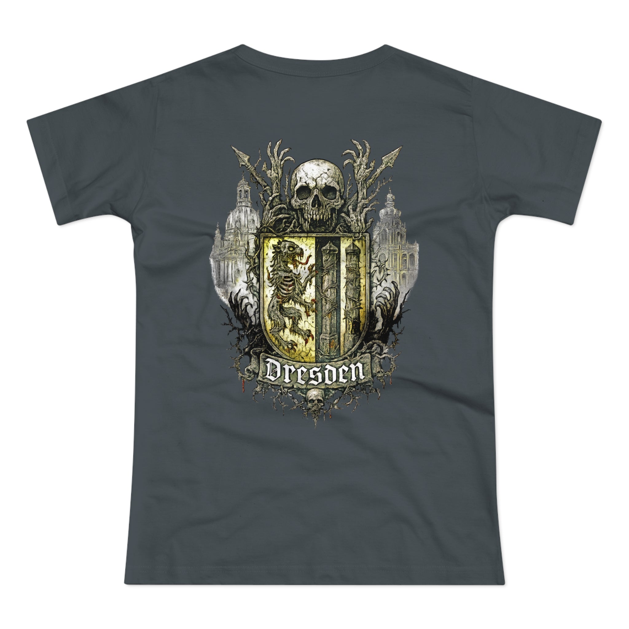 Dresden: Front-/Backprint, Womens' T-Shirt **Grimwater-Edition**