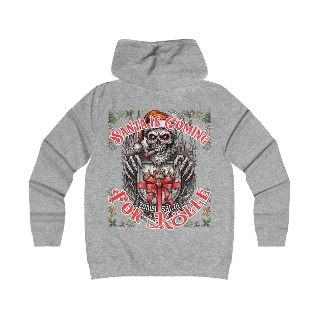 Santa Claus coming 4 Kölle: Front-/Backprint, Womens' Hoodie