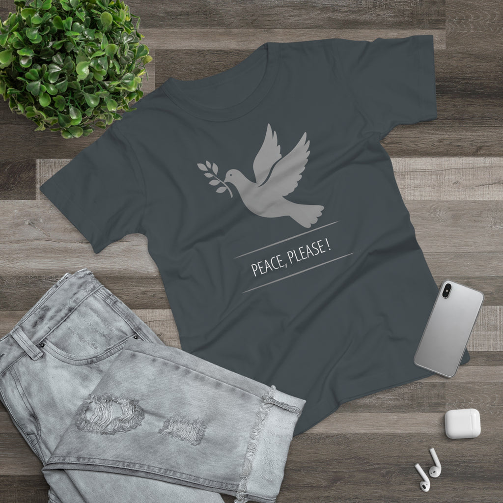Peaceful Dove, Frontprint, Women's T-Shirt - Casual Wear, Gift for Friends, Inspirational Tee, Mindfulness, Peace Activism