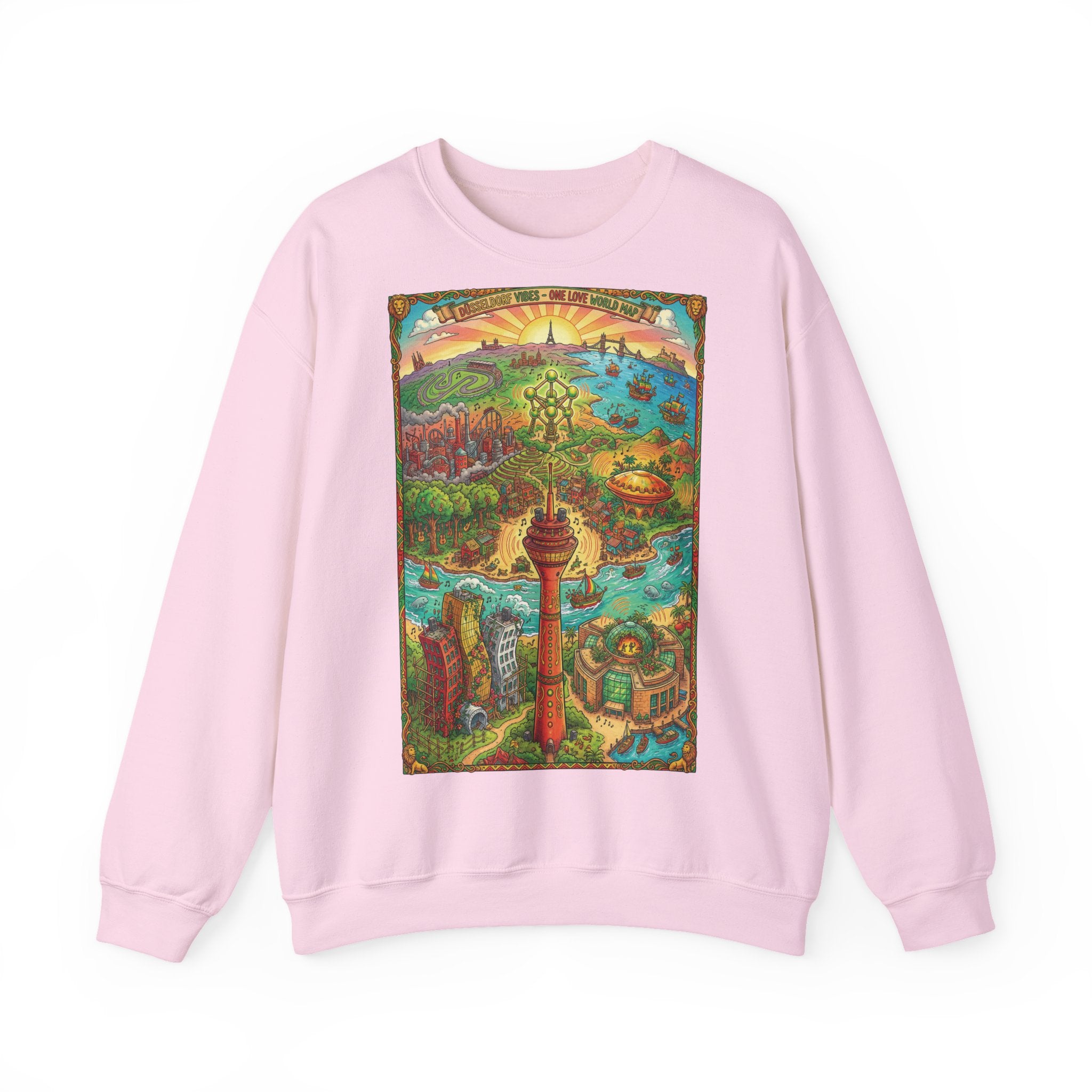 Düsseldorf Reggae Edition: Frontprint, Unisex Sweatshirt