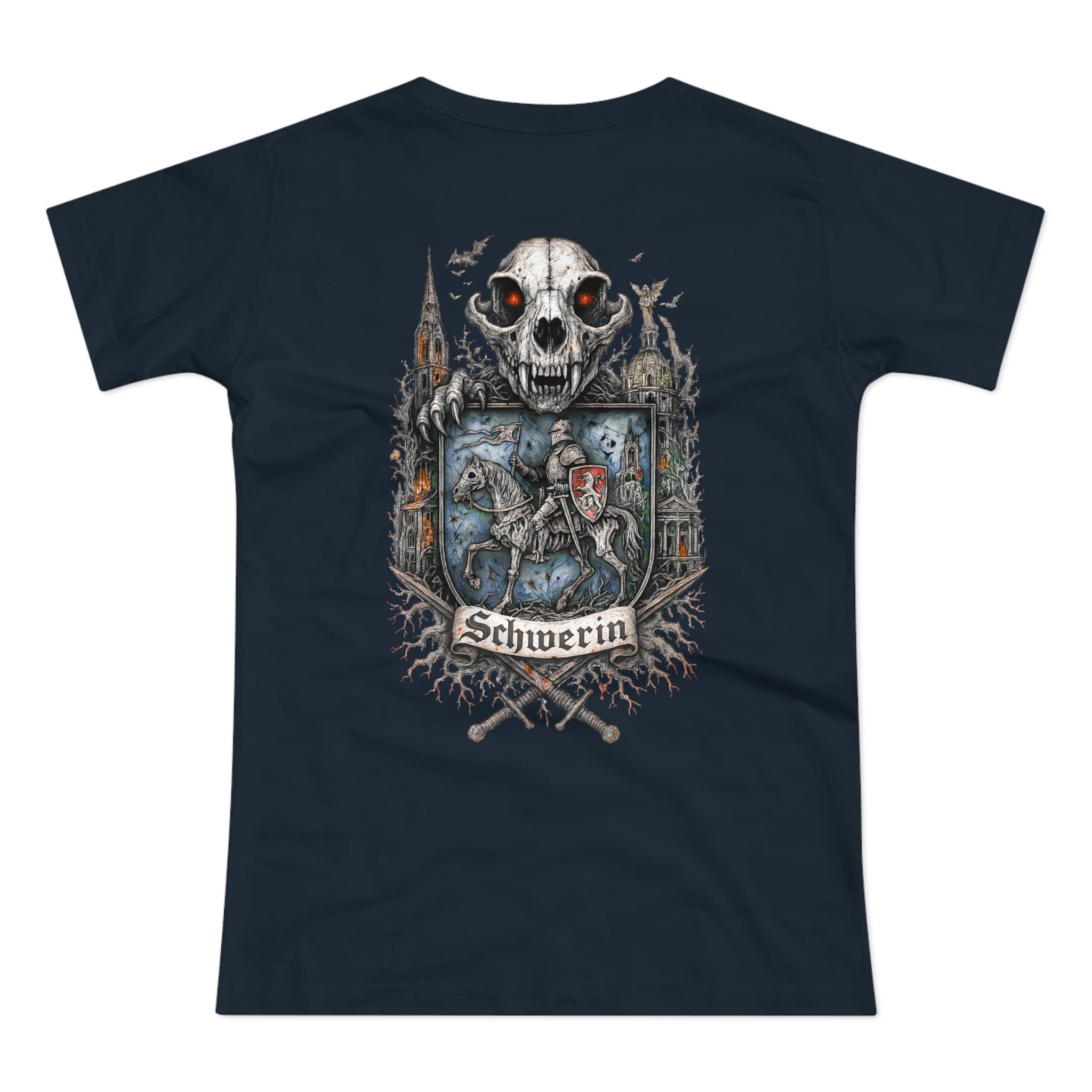 Schwerin: Front-/Backprint, Womens' T-Shirt **Grimwater-Edition**