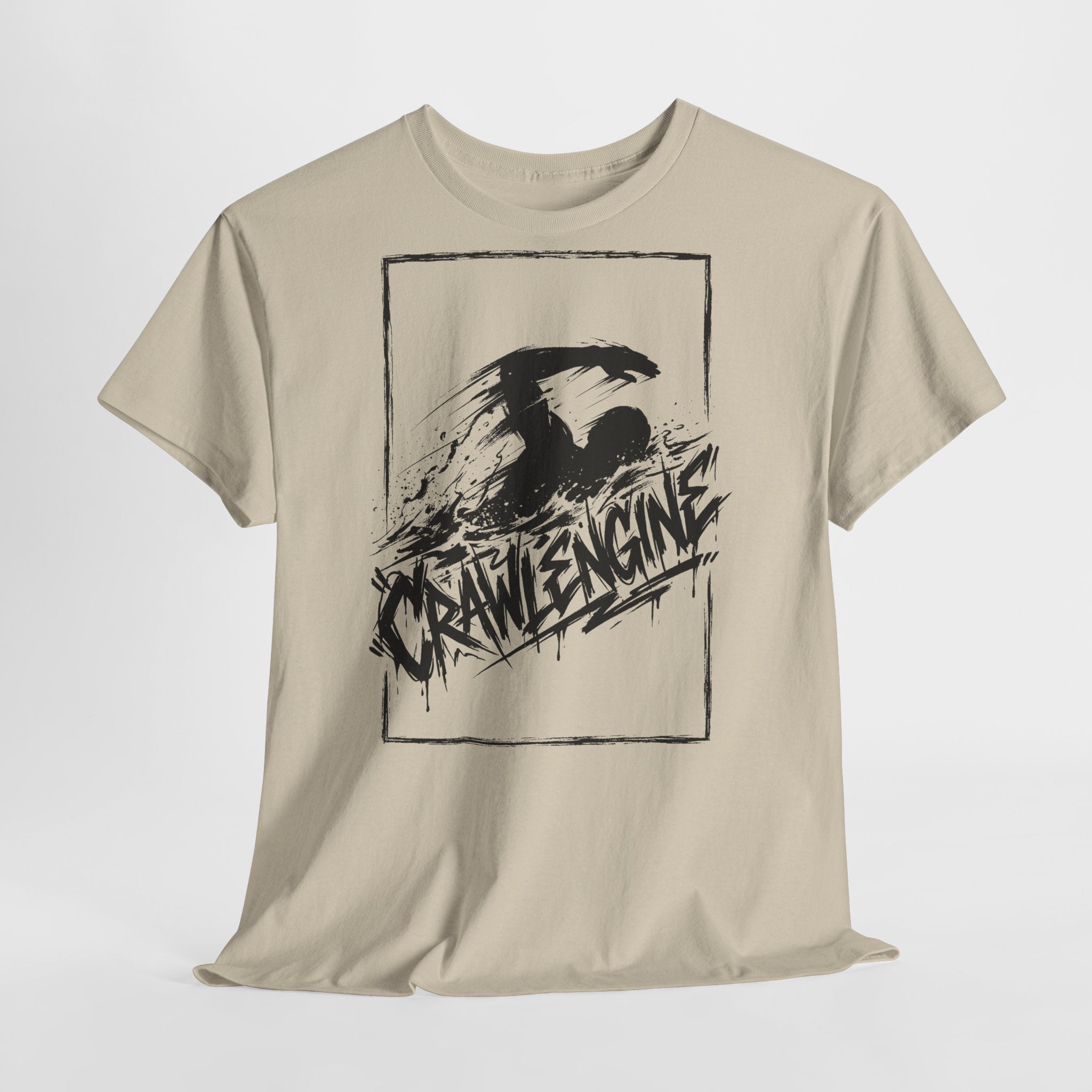 Schwimmen - CRAWLENGINE : Frontprint, Unisex T-Shirt