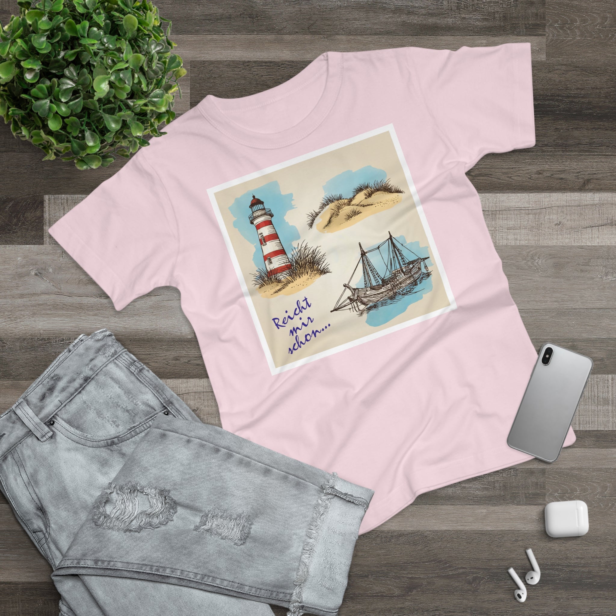 Lighthouse Bliss. Frontprint, Women's T-Shirt, Nautical Tee, Summer Fashion, Beach Vibe, Gift for Ocean Lovers