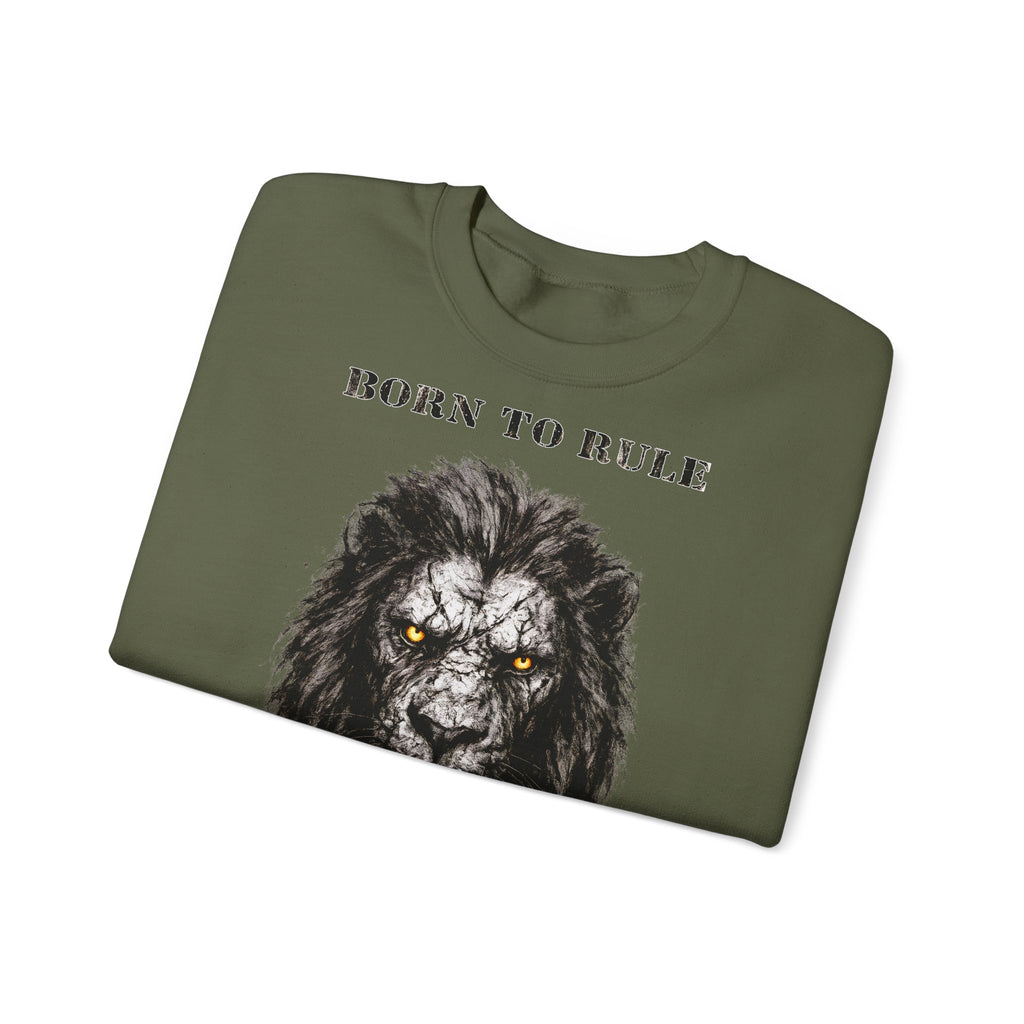 Löwe - Born to Rule: Animals-Collection, Frontprint, Unisex Sweatshirt