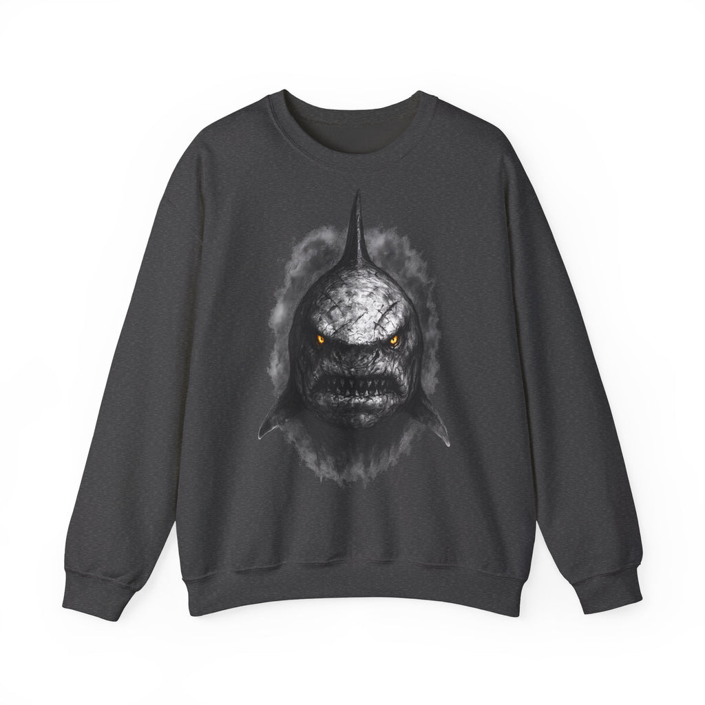Hai: Animals-Collection, Frontprint, Unisex Sweatshirt, Menacing Shark
