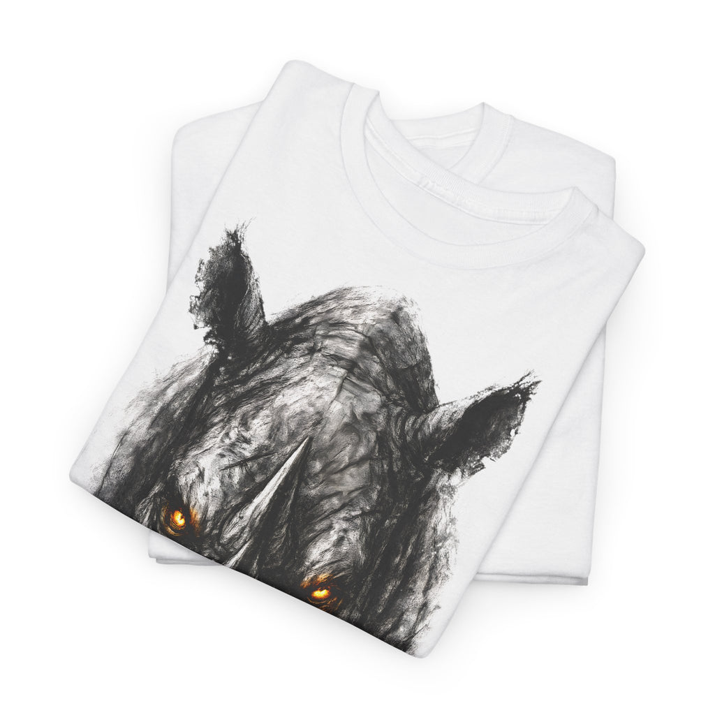 Nashorn: Frontprint, Unisex T-Shirt - Animal-Collection