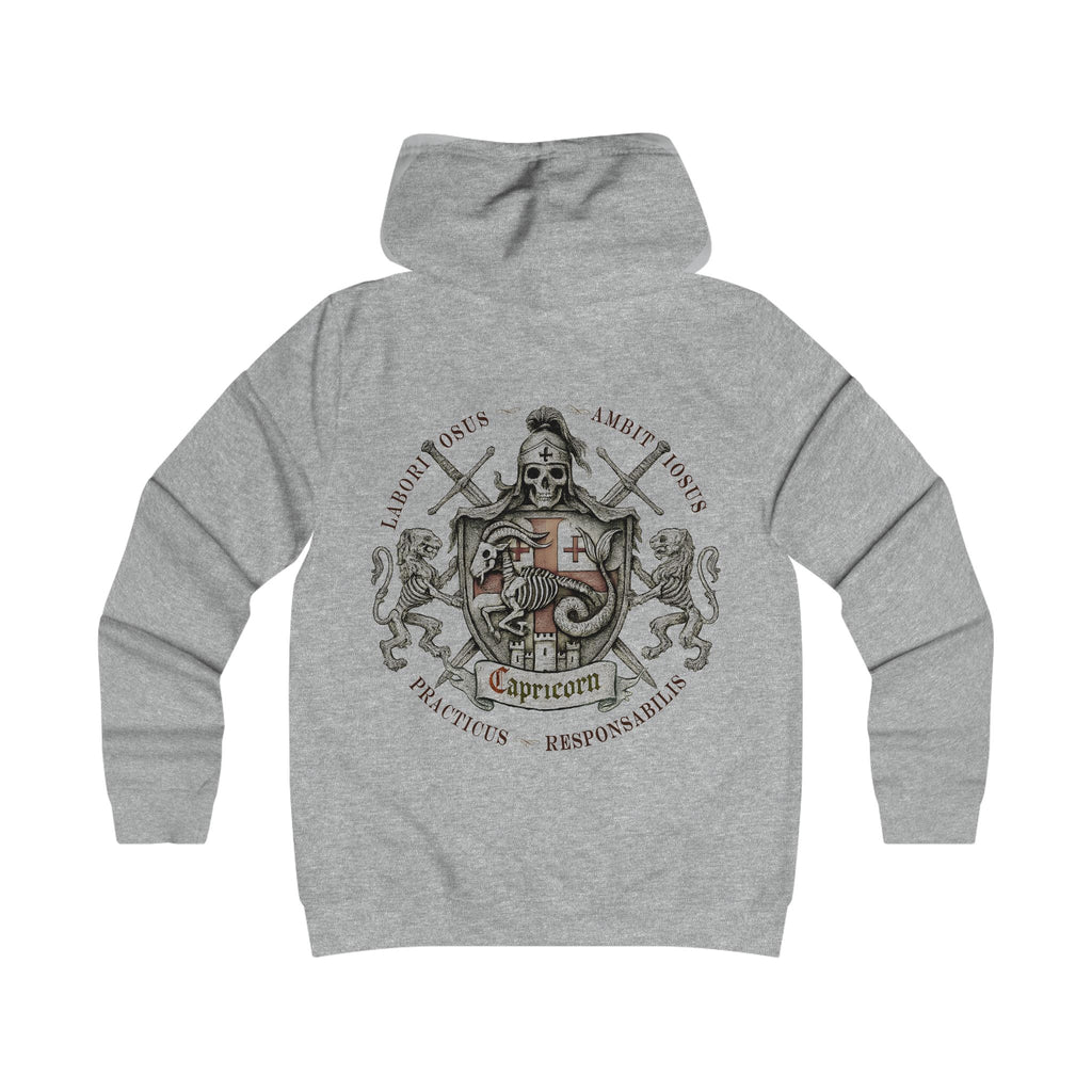 Steinbock - Backprint, Womens' Hoodie -  **Grimwater Edition** Sternzeichen Astrologie (Capricorn)